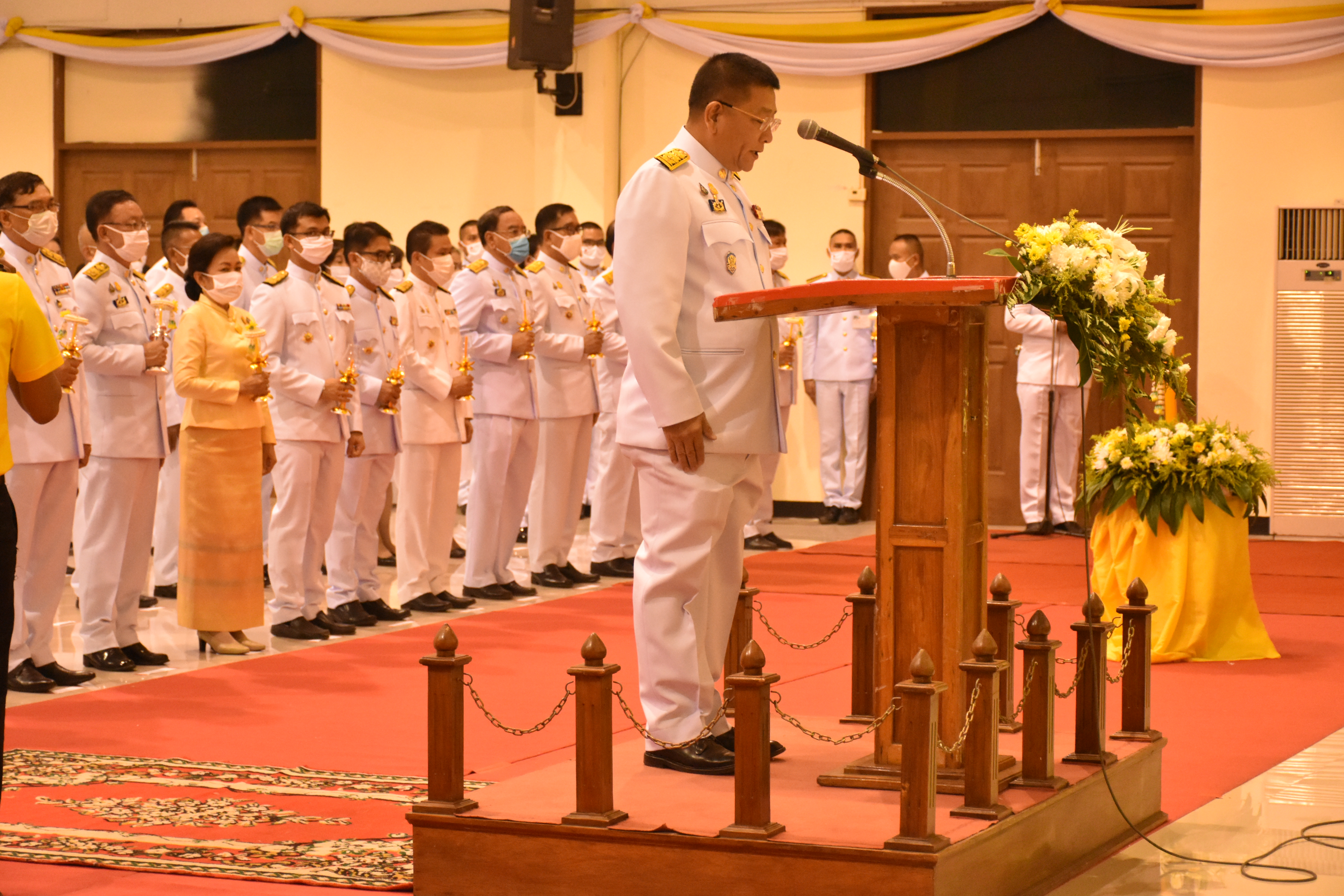 พช.มหาสารคาม : ร่วมกิจกรรมเฉลิมพระเกียรติเนื่องในโอกาสวันเฉลิมพระชนมพรรษาพระบาทสมเด็จพระเจ้าอยู่หัว 28 กรกฎาคม 2563