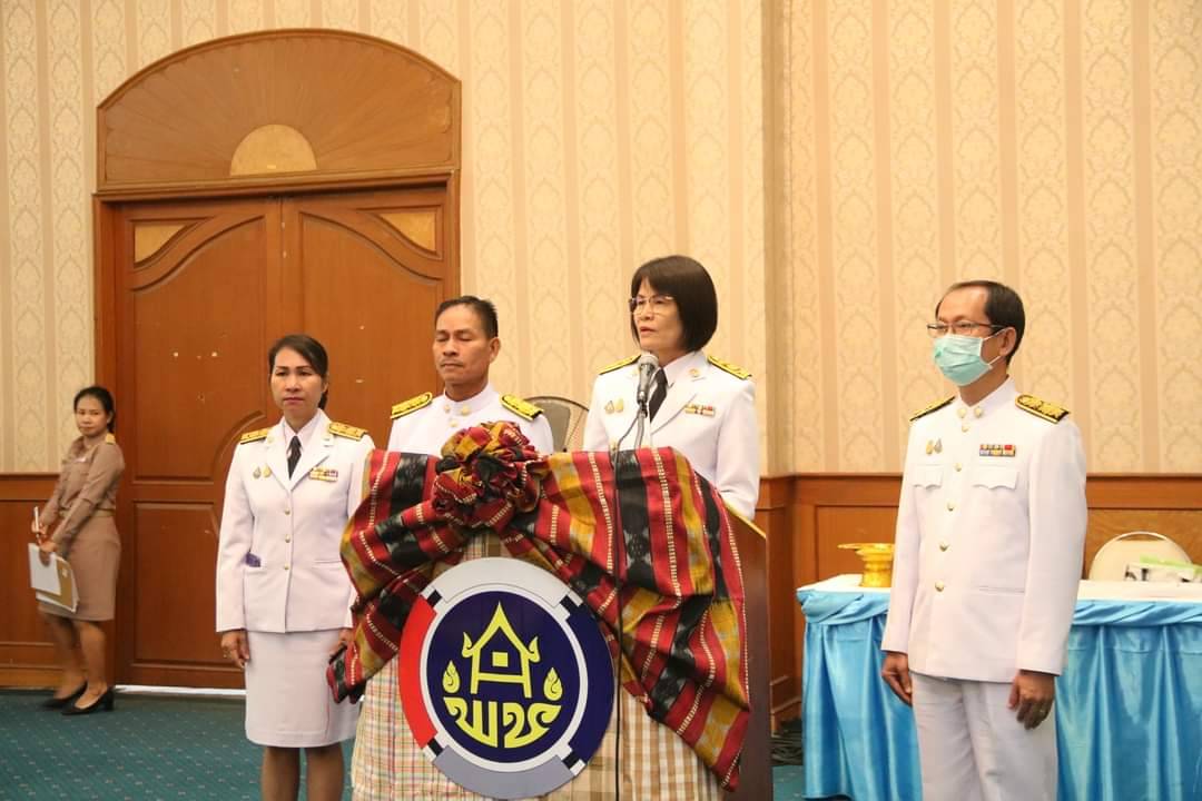 วันที่ 30 กันยายน 2563 ณ โรงแรมวสุมหาสารคาม อำเภอเมืองฯ จังหวัดมหาสารคาม พัฒนาชุมชนจังหวัดมหาสารคามจัด “มหกรรมรวมพลังคนดีแห่งแผ่นดิน” ประจำปี 2563