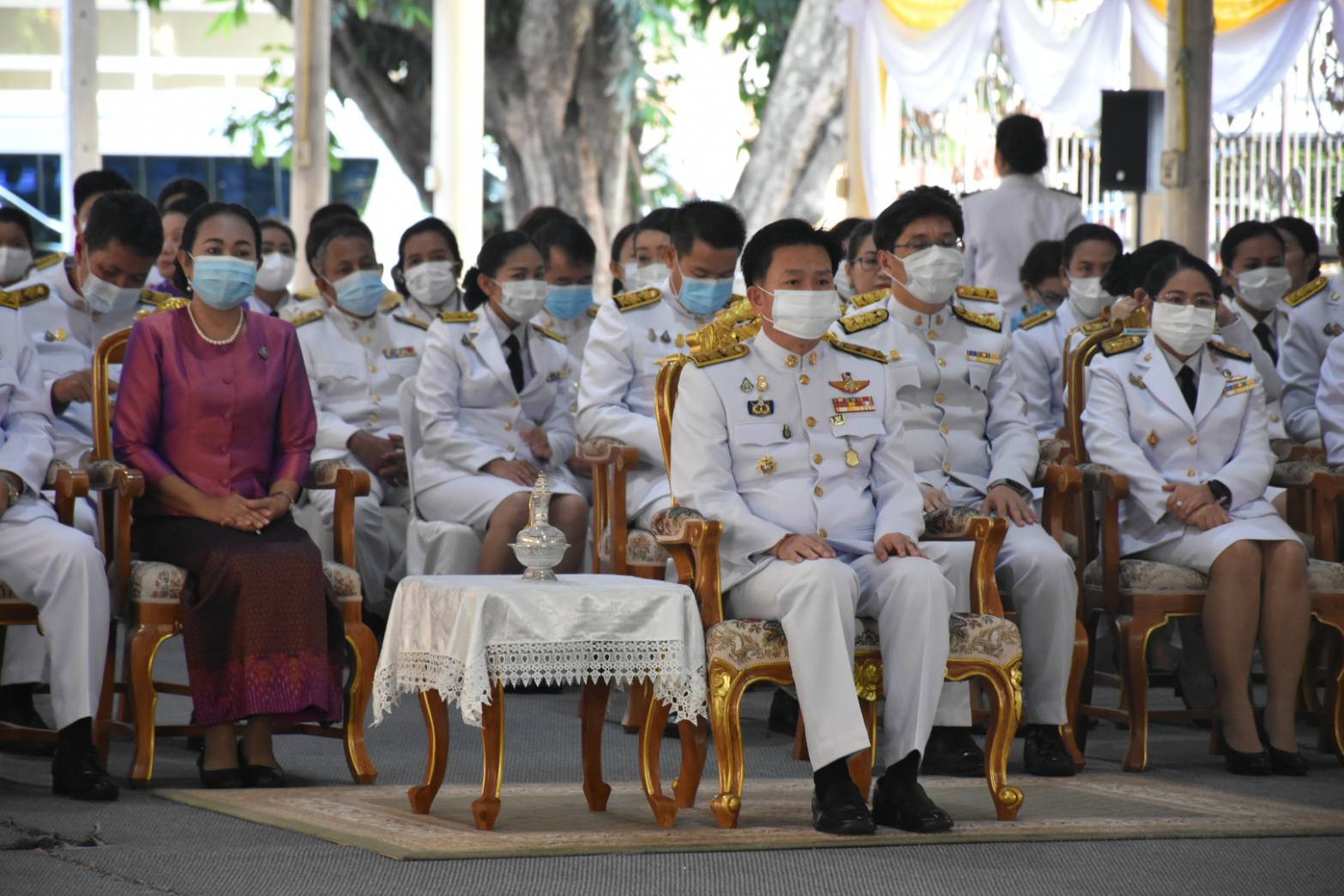 พช.มหาสารคาม ร่วมพิธีน้อมรำลึกเนื่องในวันคล้ายวันพระราชสมภพครบ 120 ปี สมเด็จพระศรีนครินทราบรมราชชนนี 21 ตุลาคม 2563