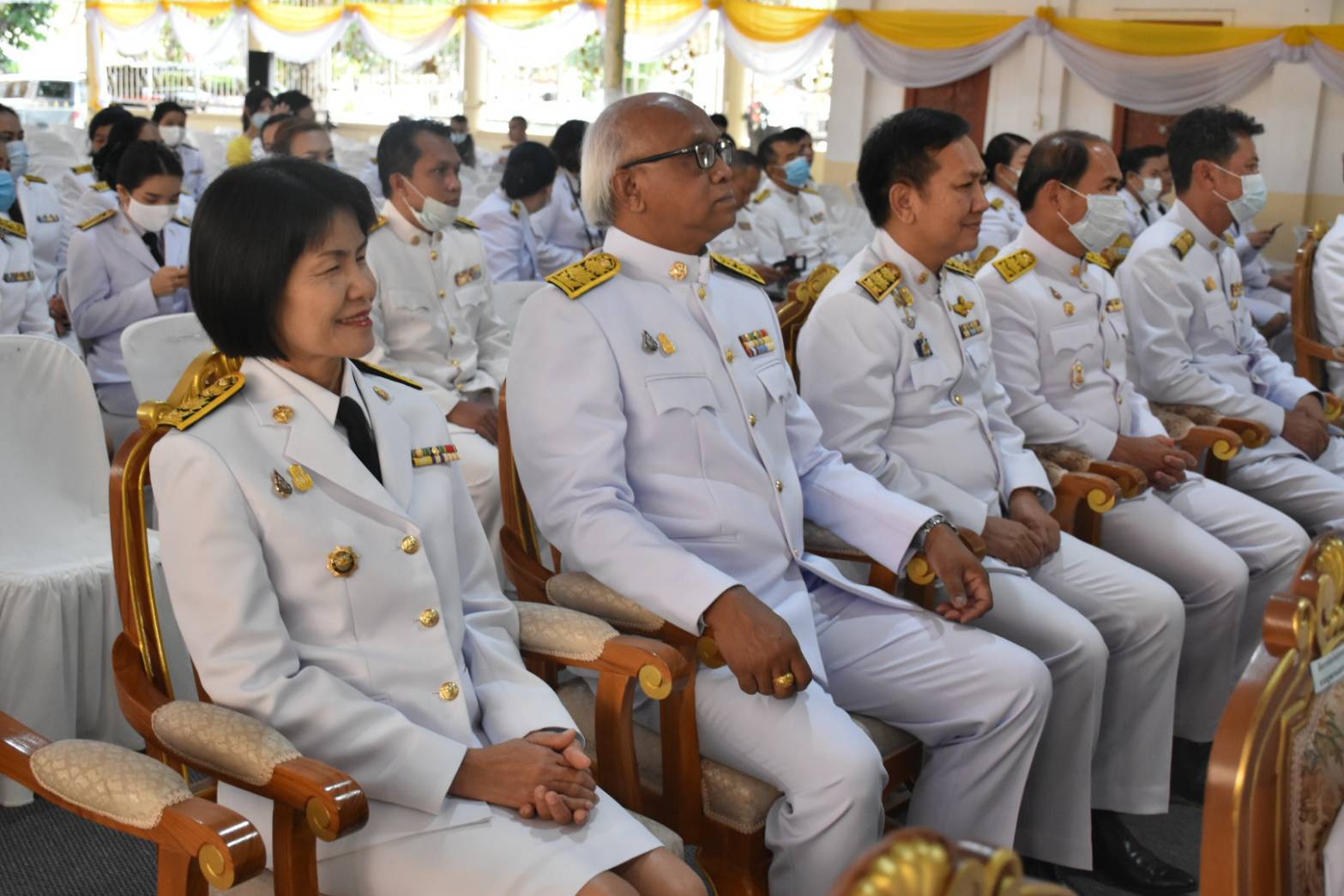 พช.มหาสารคาม ร่วมพิธีน้อมรำลึกเนื่องในวันคล้ายวันพระราชสมภพครบ 120 ปี สมเด็จพระศรีนครินทราบรมราชชนนี 21 ตุลาคม 2563