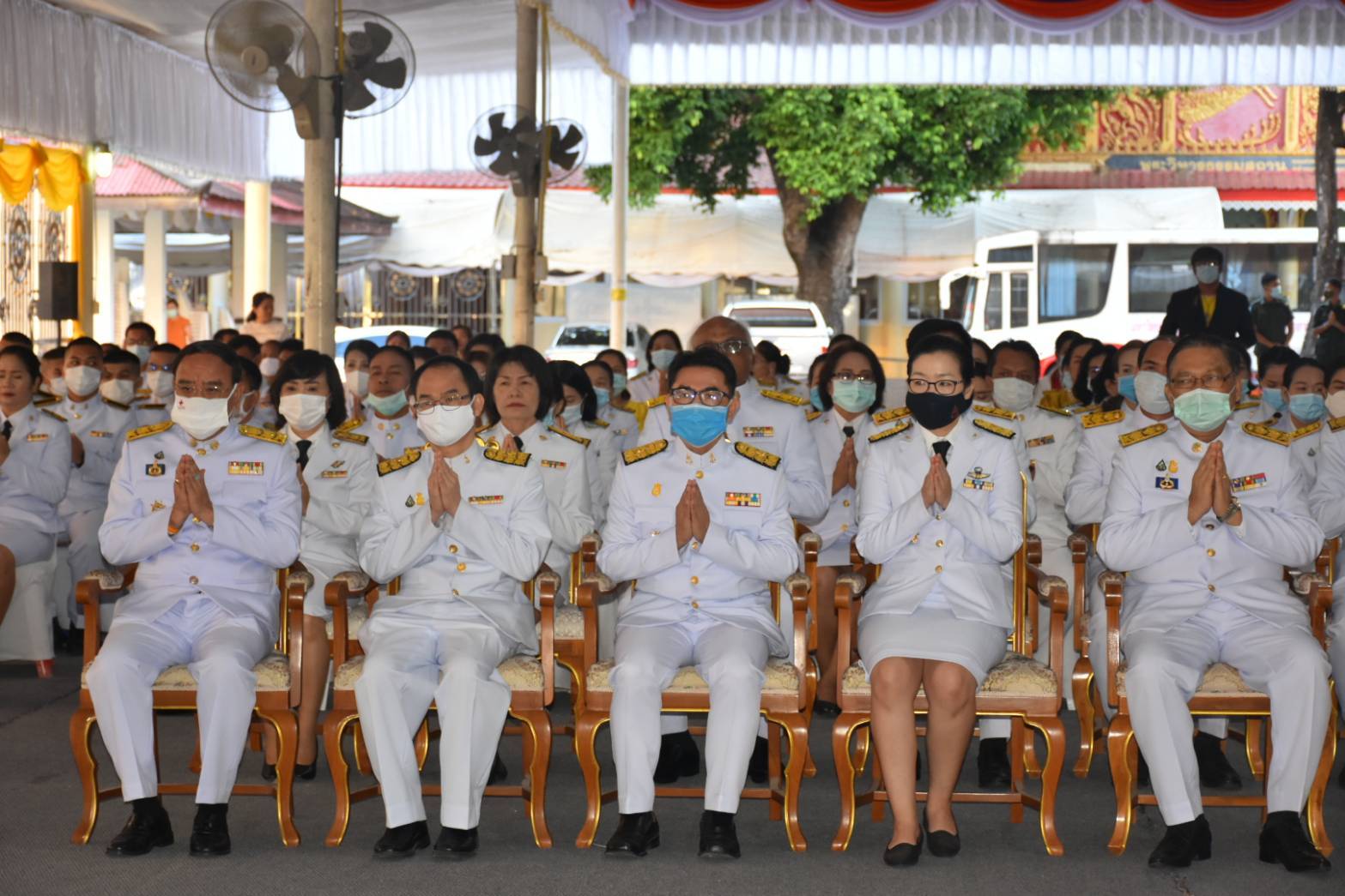 พช.มหาสารคาม ร่วมพิธีน้อมรำลึกเนื่องในวันคล้ายวันพระราชสมภพครบ 120 ปี สมเด็จพระศรีนครินทราบรมราชชนนี 21 ตุลาคม 2563