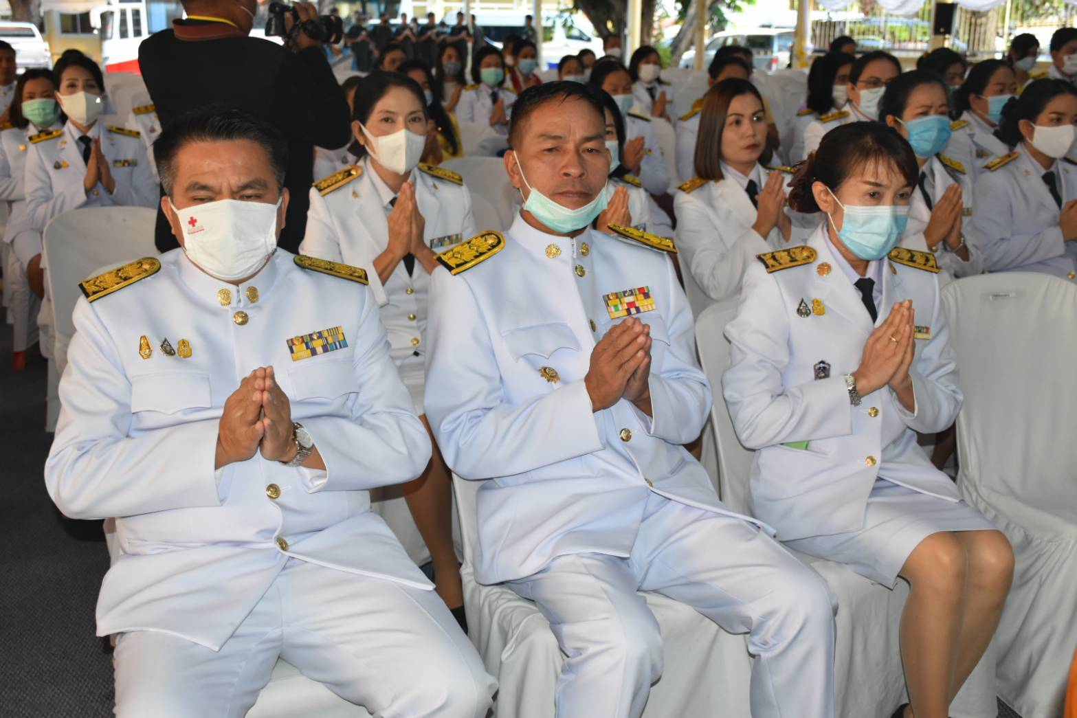 พช.มหาสารคาม ร่วมพิธีน้อมรำลึกเนื่องในวันคล้ายวันพระราชสมภพครบ 120 ปี สมเด็จพระศรีนครินทราบรมราชชนนี 21 ตุลาคม 2563