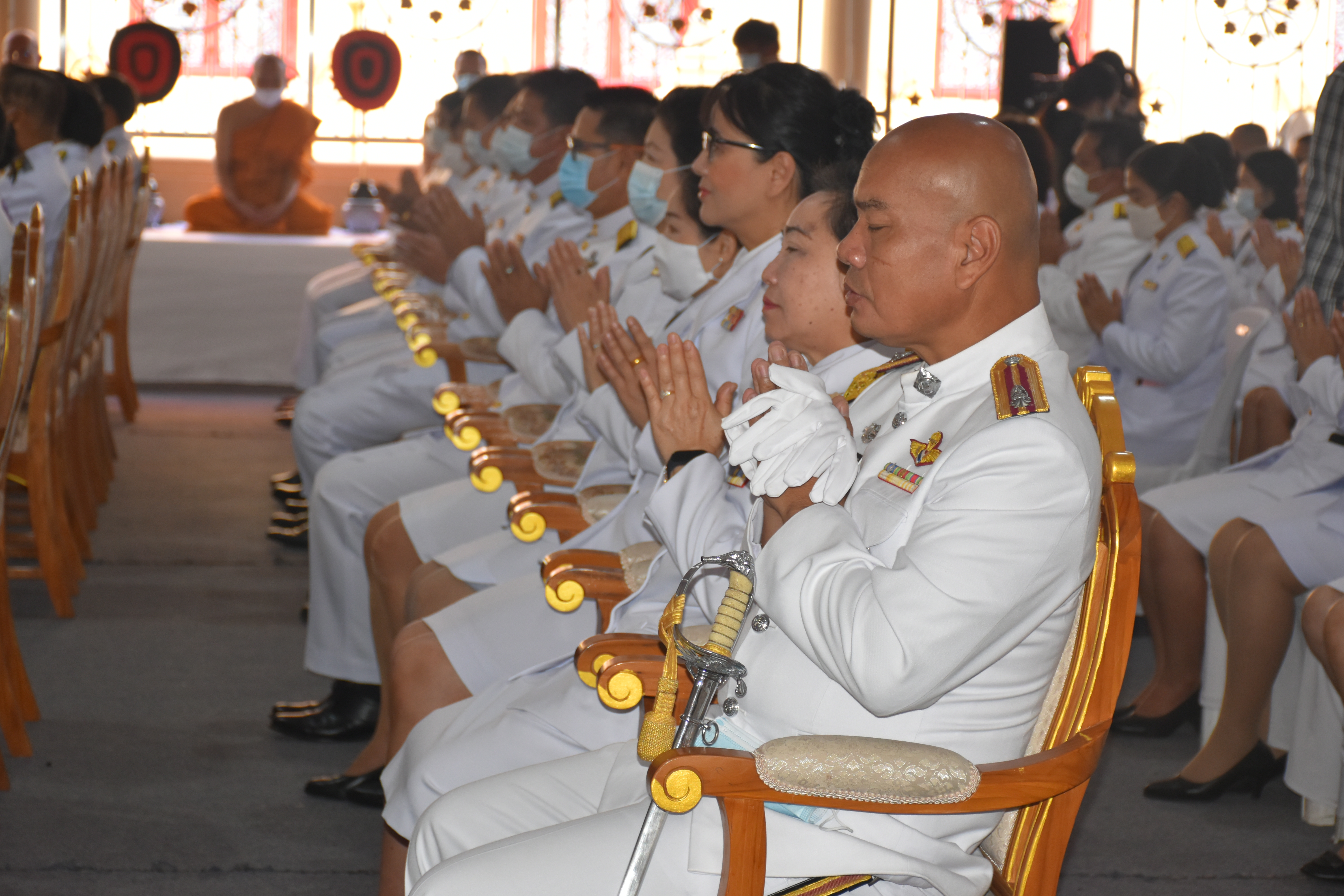 พช.มหาสารคาม ร่วมพิธีน้อมรำลึกเนื่องในวันคล้ายวันพระราชสมภพครบ 120 ปี สมเด็จพระศรีนครินทราบรมราชชนนี 21 ตุลาคม 2563