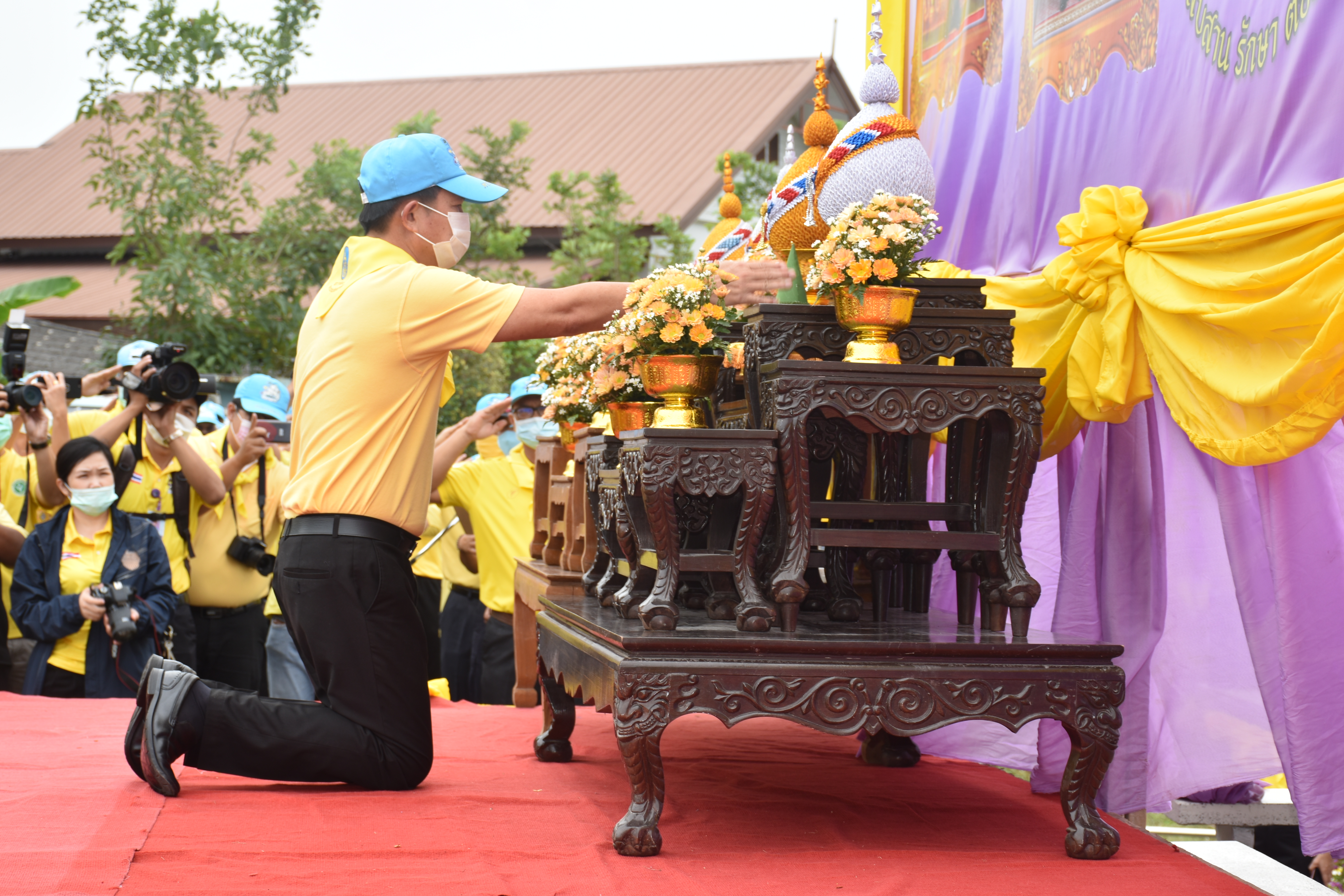 13 ตุลาคม 2563 พช.มหาสารคาม ร่วมกิจกรรมน้อมรำลึกเนื่องในวันคล้ายวันสวรรคต พระบาทสมเด็จพระบรมชนกาธิเบศร มหาภูมิพลอดุลยเดชมหาราช บรมนาถบพิตร 13 ตุลาคม 2563