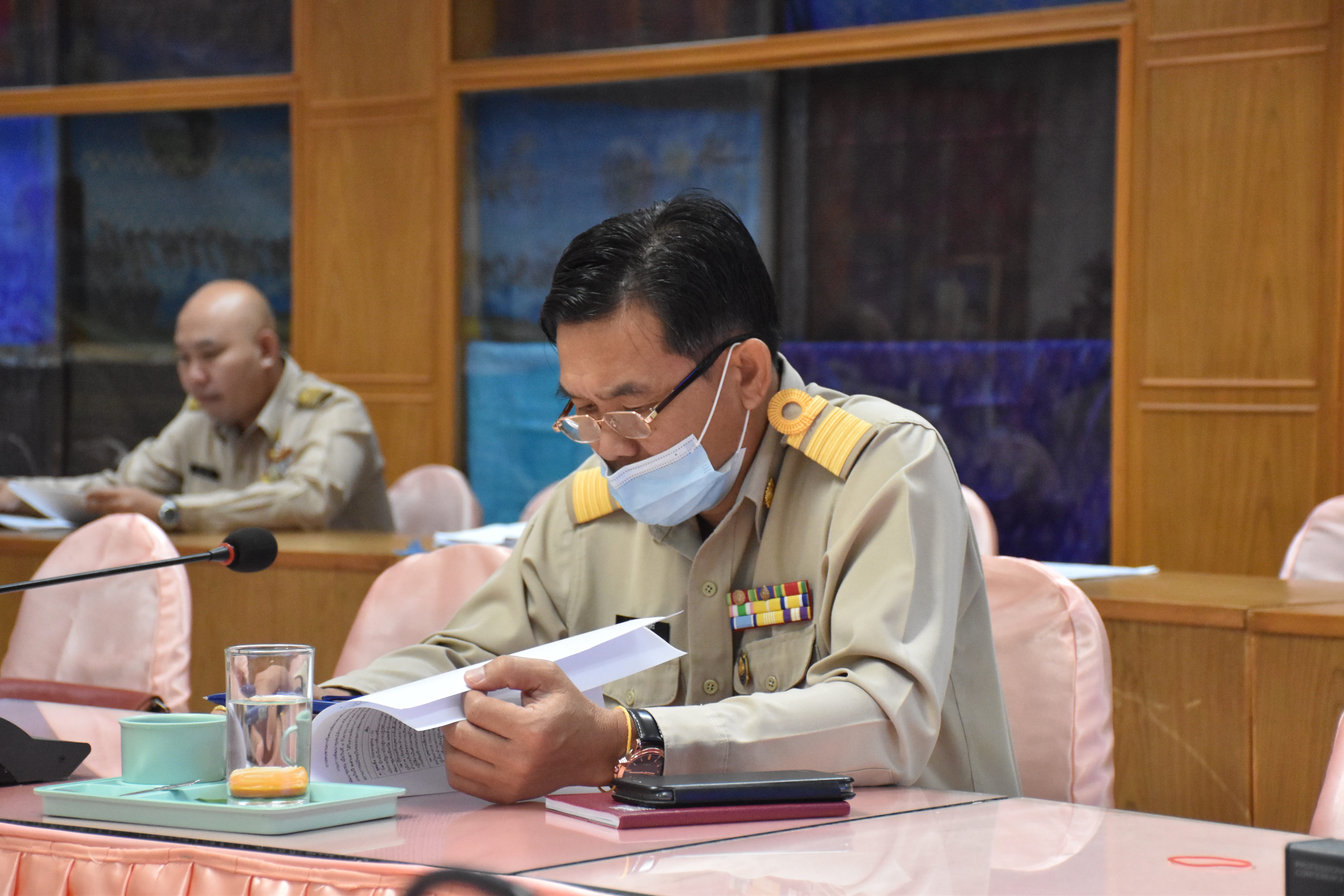 พช.มหาสารคาม​ ประชุมเตรียมความพร้อมสอบสัมภาษณ์ลูกจ้างเหมาบริการ ปฏิบัติภารกิจตามโครงการพัฒนาพื้นที่ต้นแบบการพัฒนาคุณภาพชีวิตตามหลักทฤษฎีใหม่ ประยุกต์สู่ “โคก หนอง นา โมเดล”