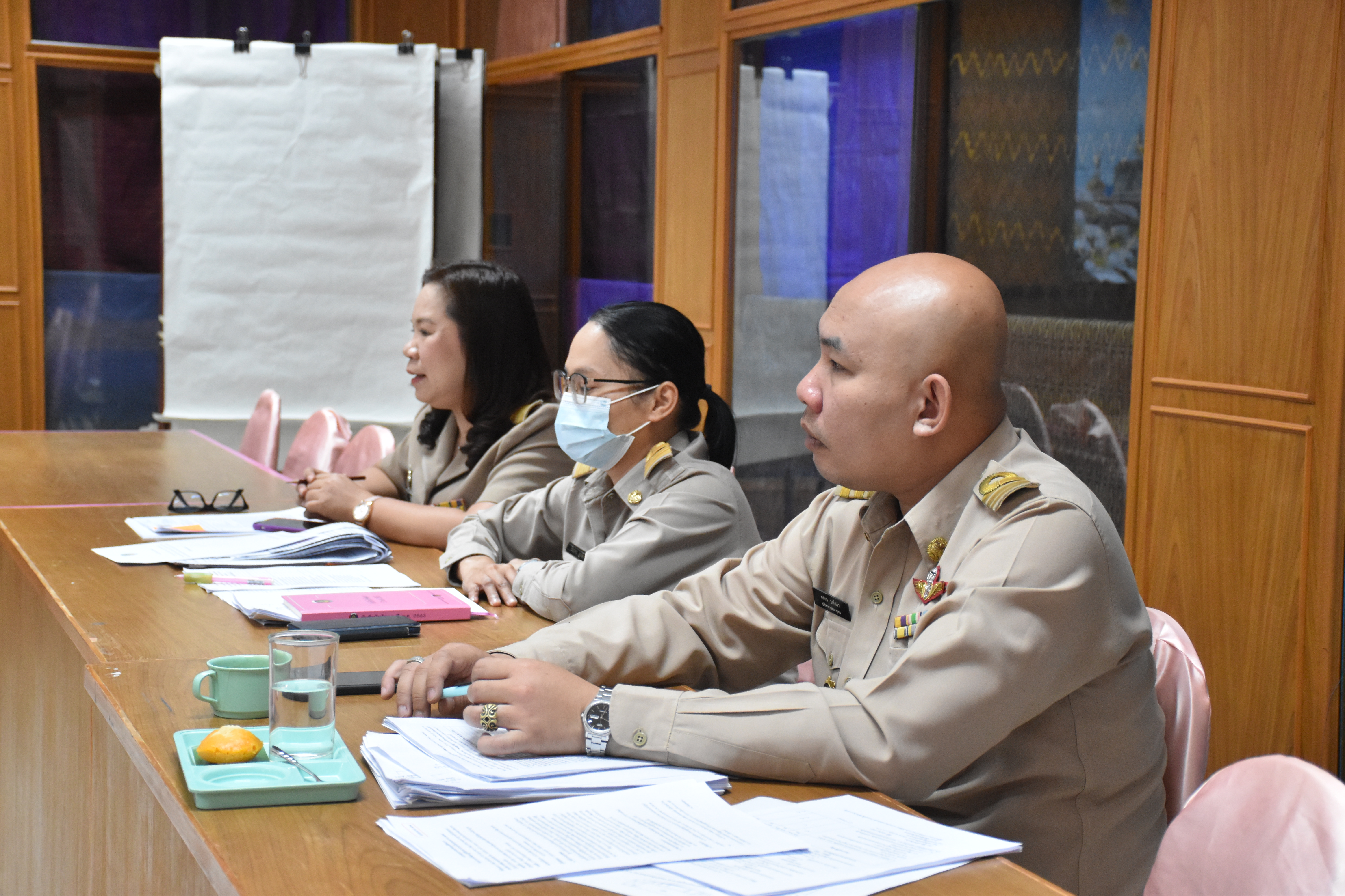 พช.มหาสารคาม​ ประชุมเตรียมความพร้อมสอบสัมภาษณ์ลูกจ้างเหมาบริการ ปฏิบัติภารกิจตามโครงการพัฒนาพื้นที่ต้นแบบการพัฒนาคุณภาพชีวิตตามหลักทฤษฎีใหม่ ประยุกต์สู่ “โคก หนอง นา โมเดล”
