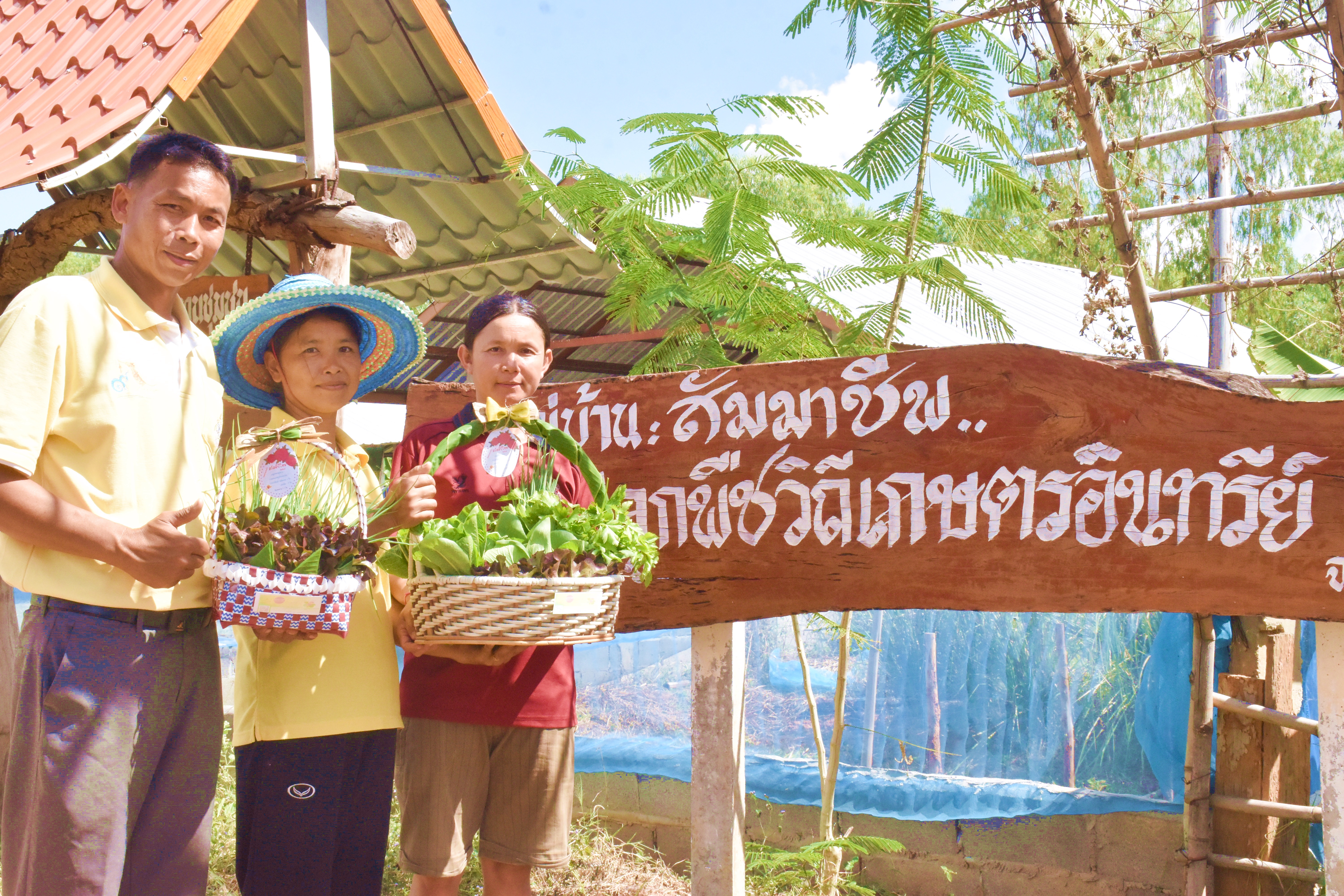 พช.มหาสารคาม หนุนเครือข่ายอาหารปลอดภัยโดยกลไกประชารัฐ จัดกระเช้าของขวัญปีใหม่จำหน่ายกระจายรายได้สู่ชุมชน