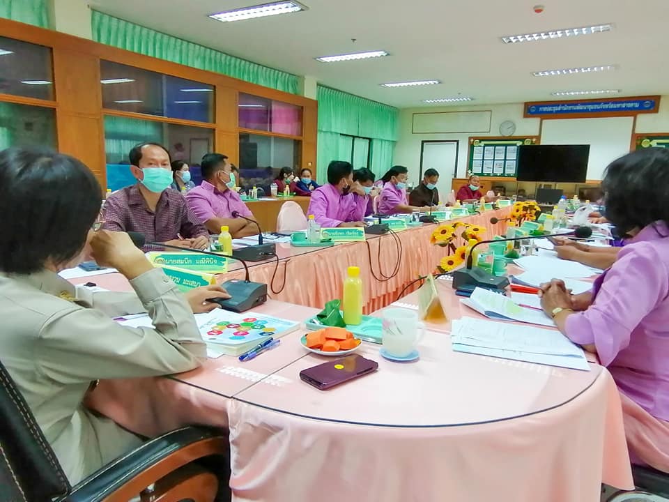 พช.มหาสารคาม ประชุมประจำเดือนสำนักงานพัฒนาชุมชนจังหวัดมหาสารคาม ครั้งที่ 12/2563