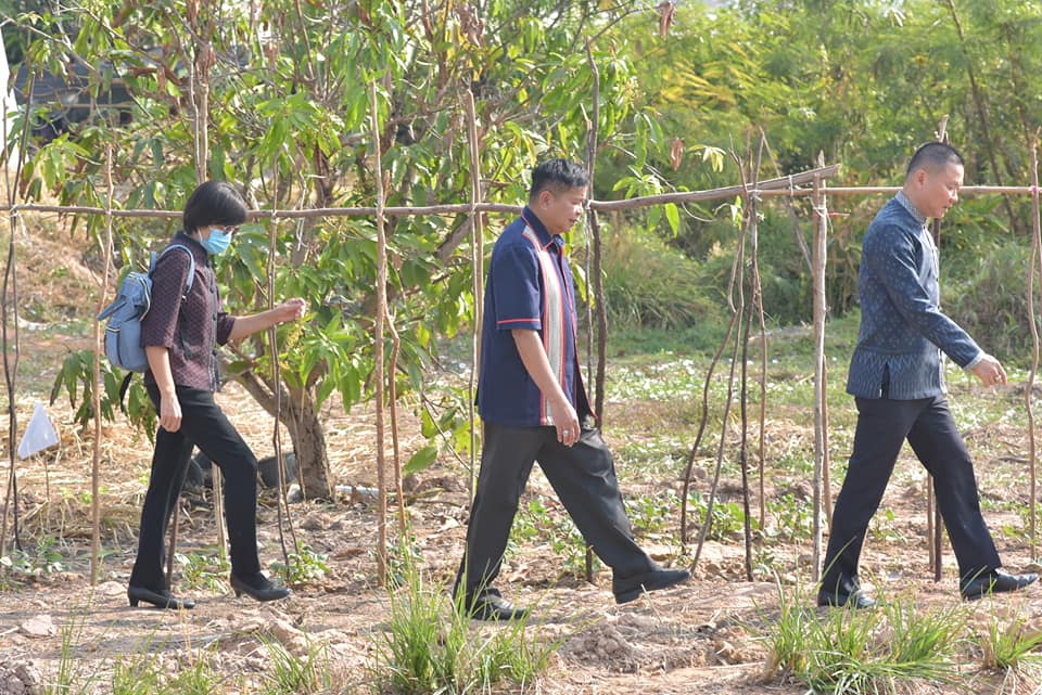 รองผู้ว่าราชการจังหวัดมหาสารคาม เปิดกิจกรรม ฝึกอบรมเพิ่มทักษะระยะสั้นการพัฒนากสิกรรมสู่ระบบเศรษฐกิจพอเพียง รูปแบบ โคก หนอง นา โมเดล รุ่นที่ 5
