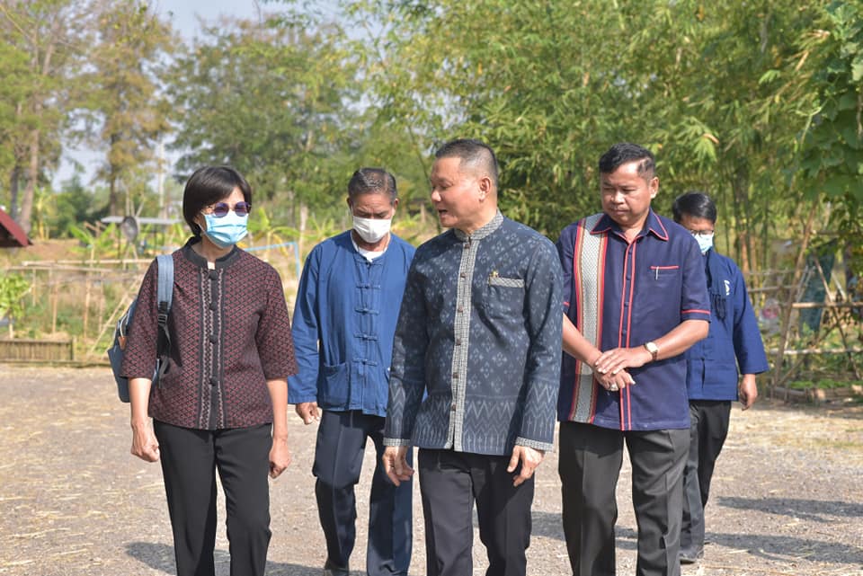 รองผู้ว่าราชการจังหวัดมหาสารคาม เปิดกิจกรรม ฝึกอบรมเพิ่มทักษะระยะสั้นการพัฒนากสิกรรมสู่ระบบเศรษฐกิจพอเพียง รูปแบบ โคก หนอง นา โมเดล รุ่นที่ 5