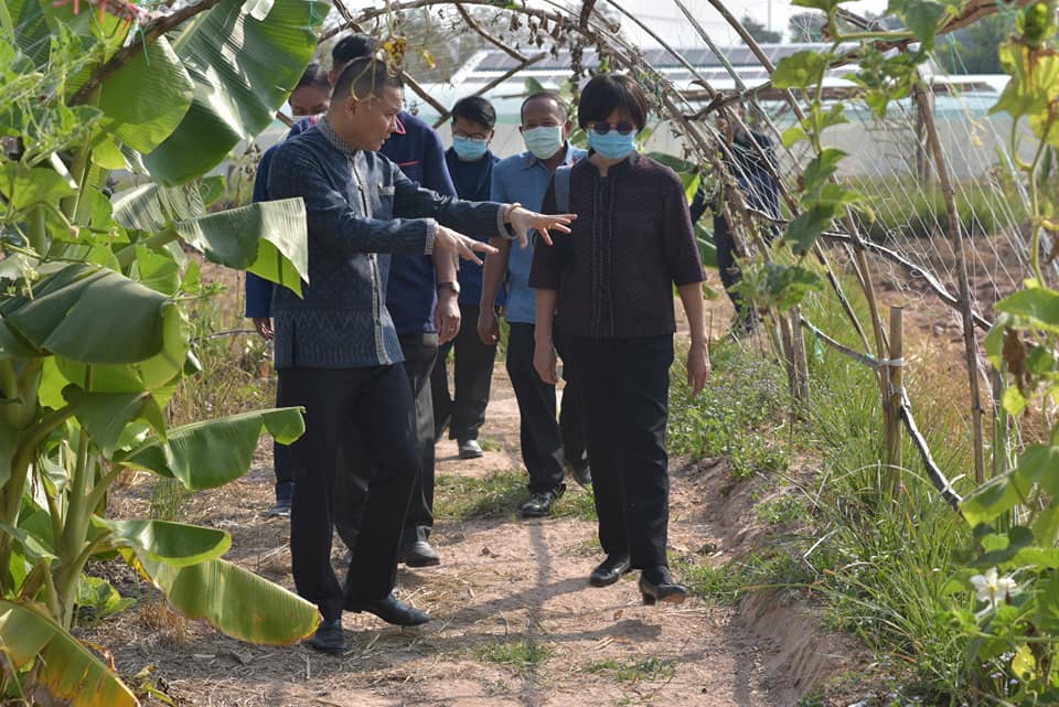 รองผู้ว่าราชการจังหวัดมหาสารคาม เปิดกิจกรรม ฝึกอบรมเพิ่มทักษะระยะสั้นการพัฒนากสิกรรมสู่ระบบเศรษฐกิจพอเพียง รูปแบบ โคก หนอง นา โมเดล รุ่นที่ 5
