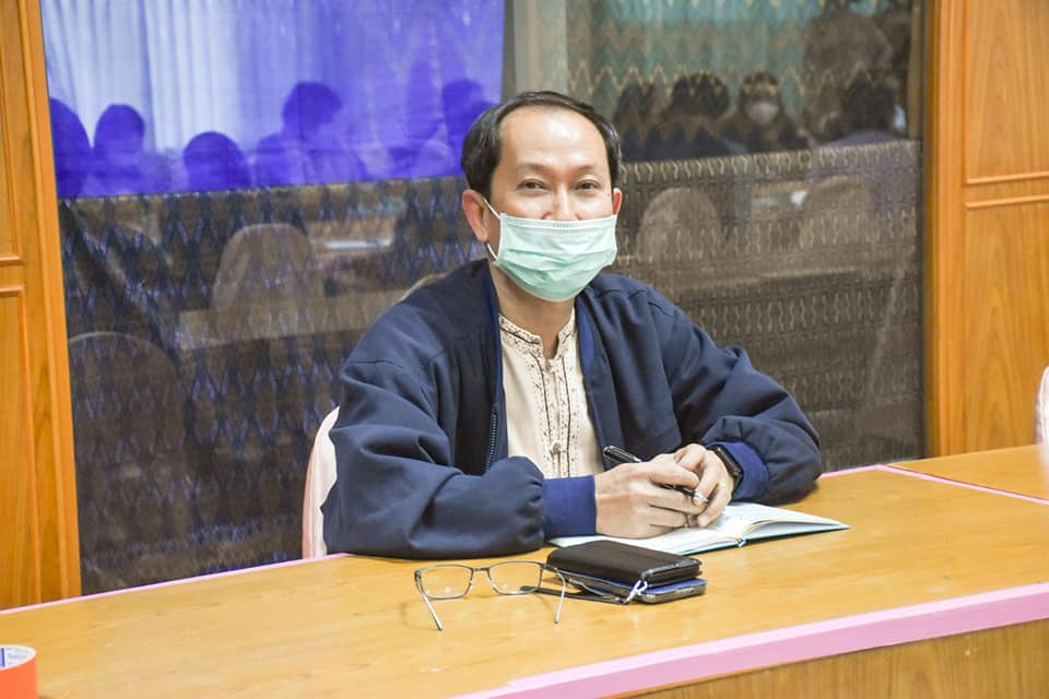 พช.มหาสารคาม ร่วมรับฟังการประชุมขับเคลื่อนการดำเนินงานโครงการพัฒนาพื้นที่ต้นแบบการพัฒนาคุณภาพชีวิตตามหลักทฤษฎีใหม่ ประยุกต์สู่ “โคก หนอง นา โมเดล” ผ่านระบบวีดิทัศน์ทางไกล (Video Conference)