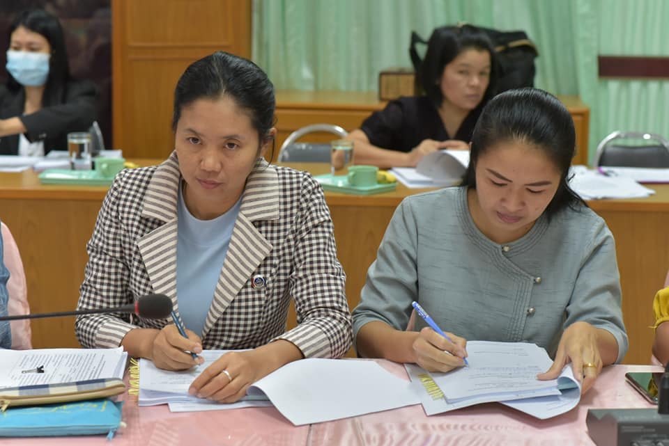 พช.มหาสารคาม จัดประชุมประจำเดือนสำนักงานพัฒนาชุมชนจังหวัดมหาสารคาม