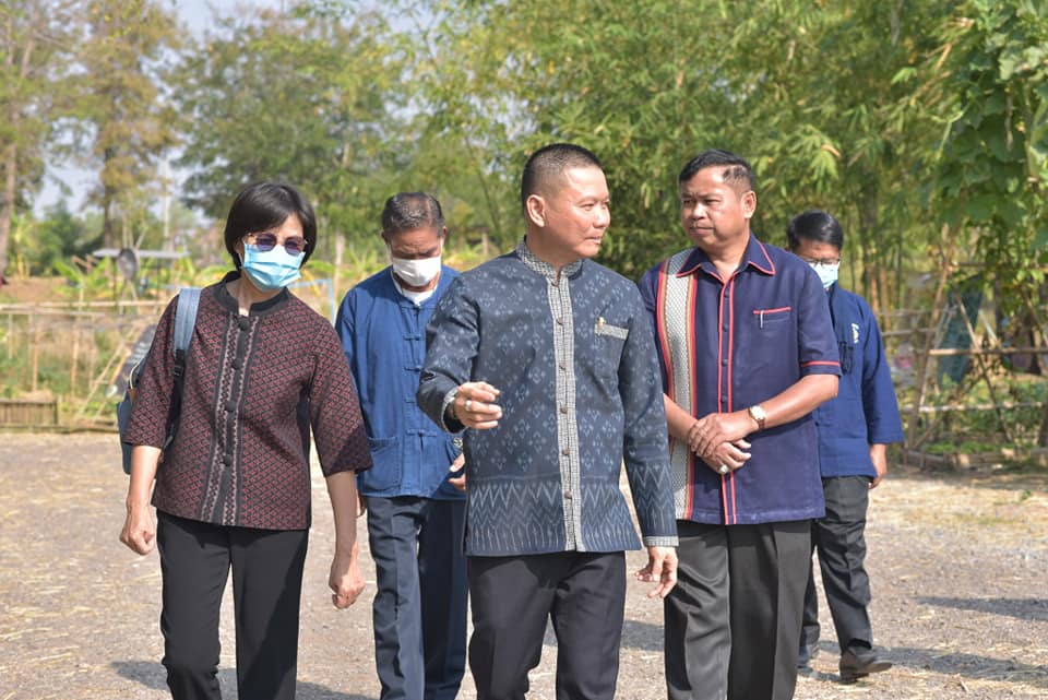 รองผู้ว่าราชการจังหวัดมหาสารคาม เปิดกิจกรรม ฝึกอบรมเพิ่มทักษะระยะสั้นการพัฒนากสิกรรมสู่ระบบเศรษฐกิจพอเพียง รูปแบบ โคก หนอง นา โมเดล รุ่นที่ 5