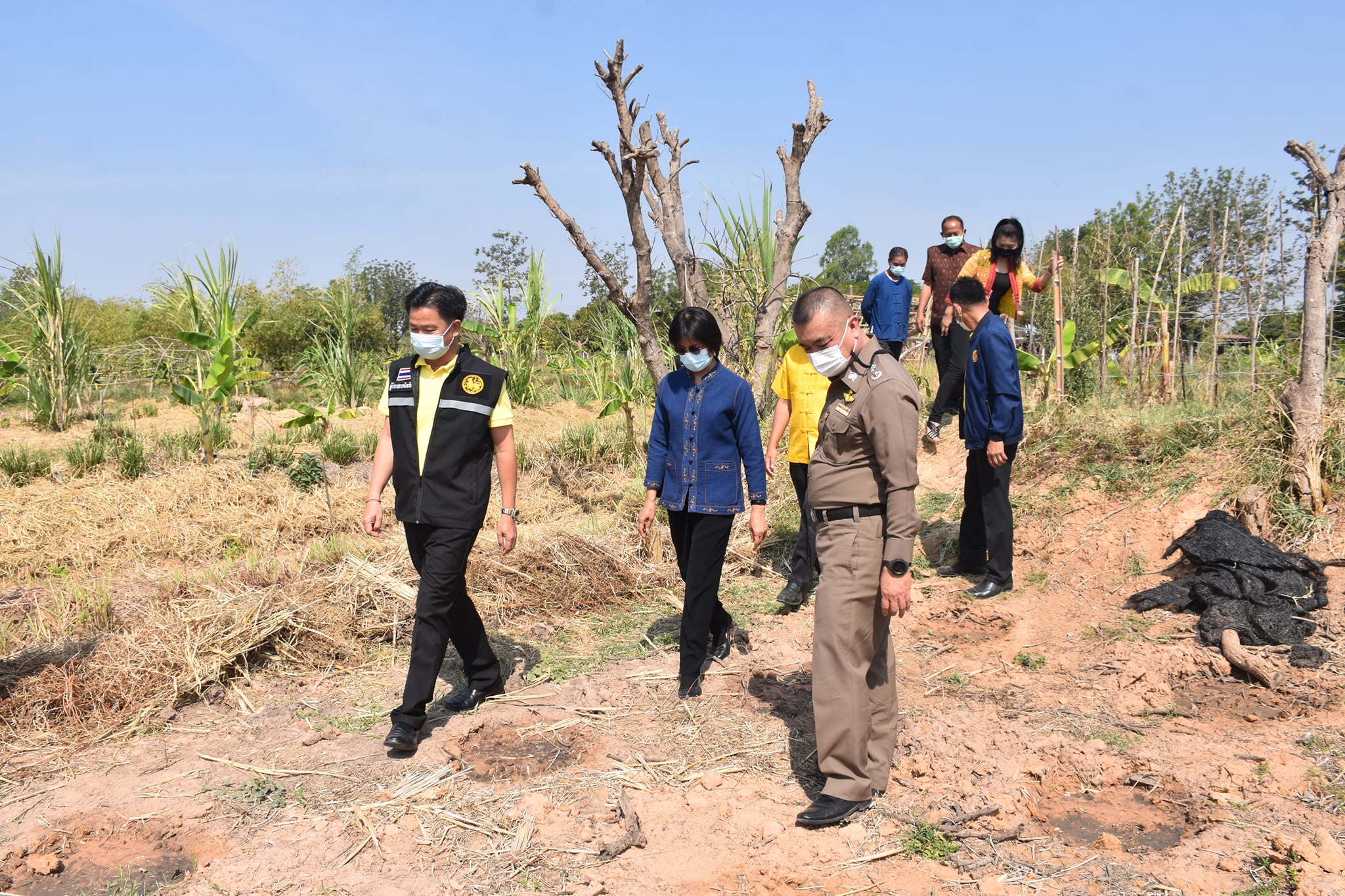 ผู้ว่าราชการจังหวัดมหาสารคาม เปิดกิจกรรมฝึกอบรมเพิ่มทักษะระยะสั้นการพัฒนากสิกรรมสู่ระบบเศรษฐกิจพอเพียง รูปแบบ โคก หนอง นา โมเดล รุ่นที่ 6