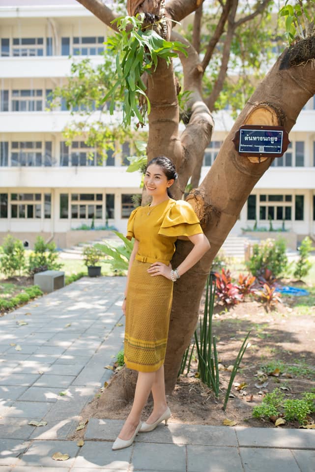 พม.จังหวัดมหาสารคาม ร่วมประชาสัมพันธ์ “ผ้าไทย​ ใส่ให้สนุก” ตามแนวพระดำริ สมเด็จพระเจ้าลูกเธอ เจ้าฟ้าสิริวัณณวรี นารีรัตนราชกัญญา พร้อมขานรับมติ ครม. สนับสนุนการใช้และสวมใส่ผ้าไทย
