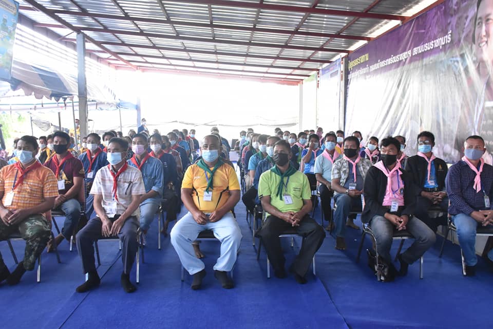 รองผู้ว่าราชการจังหวัดมหาสารคาม เปิดโครงการพัฒนาหมู่บ้านเศรษฐกิจพอเพียง ประจำปี 2564 หลักสูตรเพิ่มทักษะระยะสั้นการพัฒนากสิกรรมสู่ระบบเศรษฐกิจพอเพียง รูปแบบ โคก หนอง นา โมเดล รุ่นที่ 3