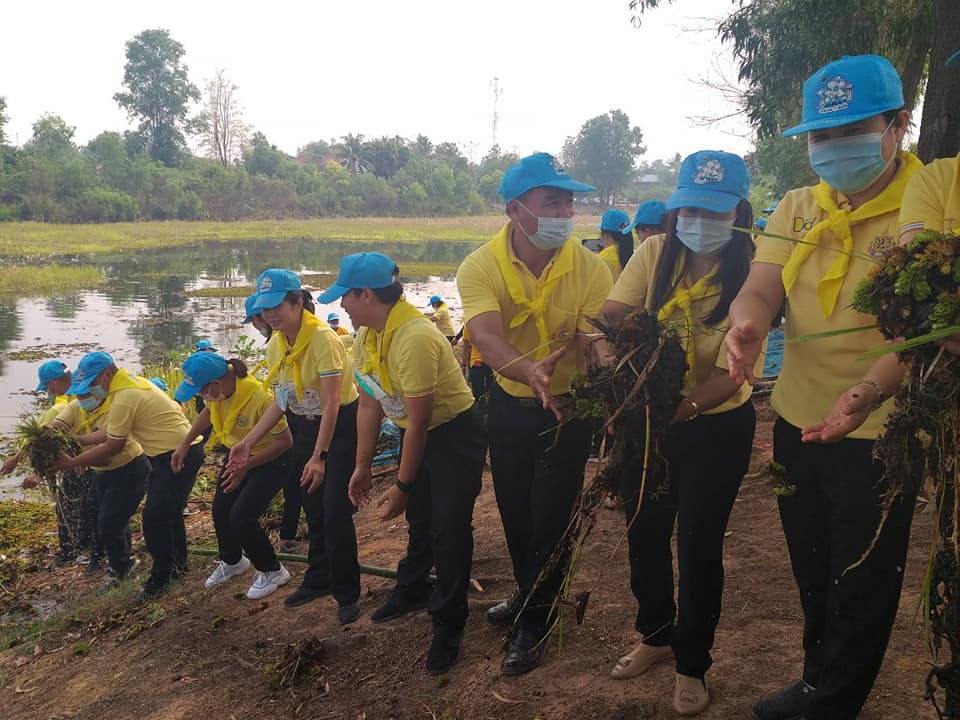 พช. มหาสารคาม ร่วมกิจกรรมตามโครงการจิตอาสาพระราชทาน จังหวัดมหาสารคาม