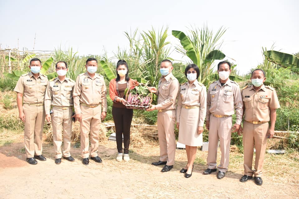 รองผู้ว่าราชการจังหวัดมหาสารคาม เปิดโครงการพัฒนาหมู่บ้านเศรษฐกิจพอเพียง ประจำปี 2564 หลักสูตรเพิ่มทักษะระยะสั้นการพัฒนากสิกรรมสู่ระบบเศรษฐกิจพอเพียง รูปแบบ โคก หนอง นา โมเดล รุ่นที่ 3