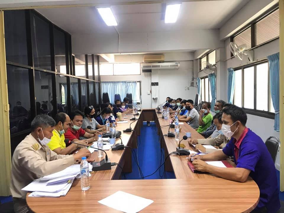 สพอ.ยางสีสุราช​ จัดประชุมตรวจรับงานจ้าง​ขุดปรับพื้นที่โคก​ หนอง​ นา​ โมเดล