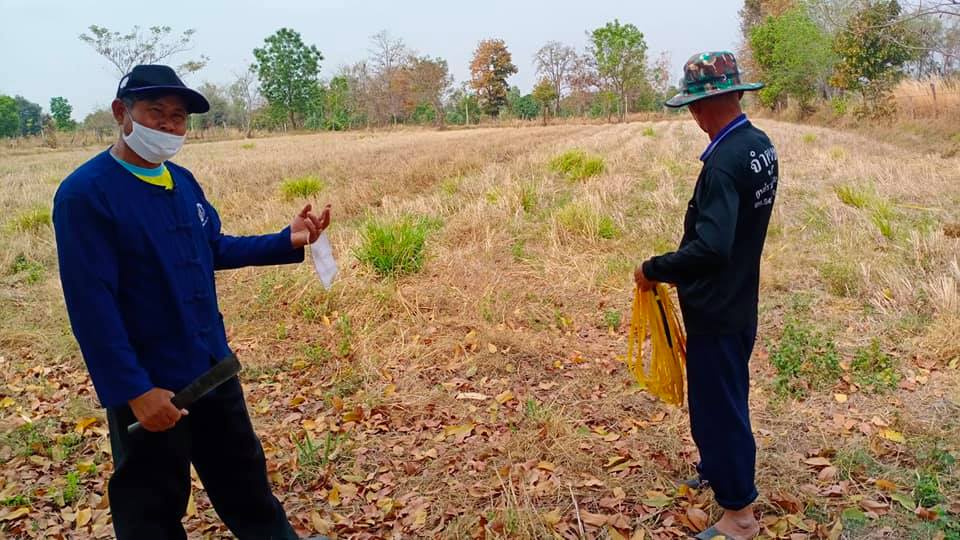 ทีม​ สพอ.ยางสีสุราช​ ลงพื้นที่ปักหมุดแปลงครัวเรือนต้นแบบ​ “โคก​ หนอง​ นา​ โมเดล”
