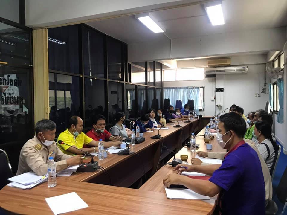 สพอ.ยางสีสุราช​ จัดประชุมตรวจรับงานจ้าง​ขุดปรับพื้นที่โคก​ หนอง​ นา​ โมเดล