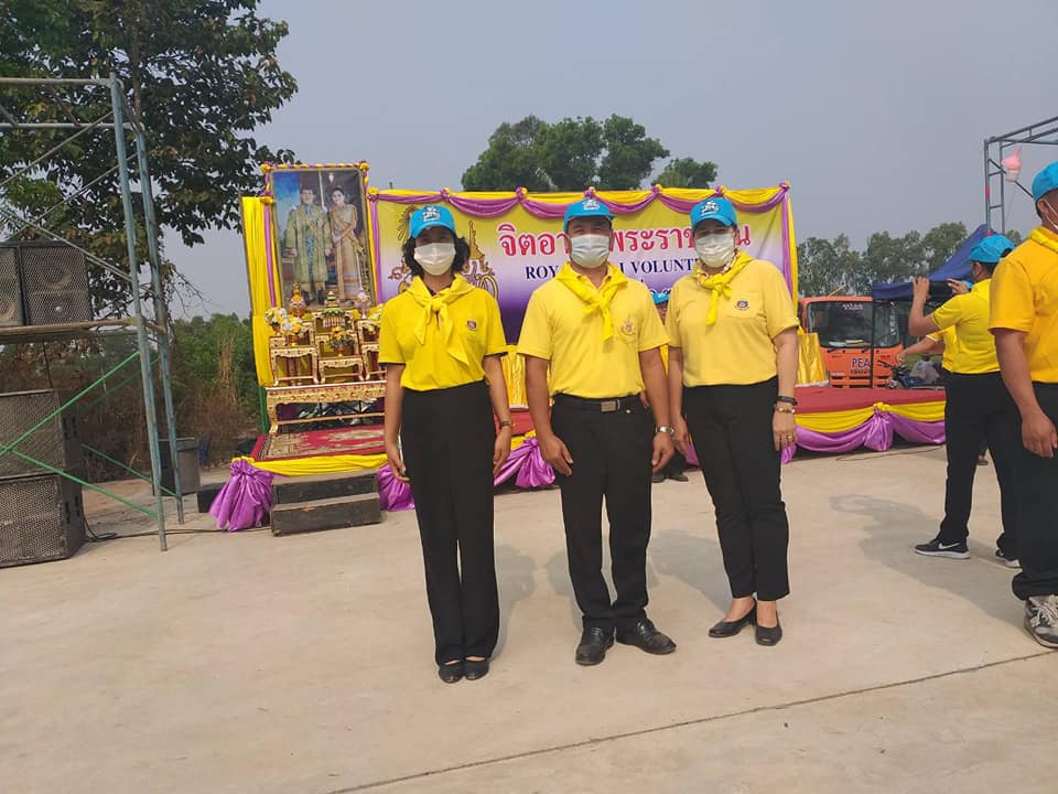 พช. มหาสารคาม ร่วมกิจกรรมตามโครงการจิตอาสาพระราชทาน จังหวัดมหาสารคาม