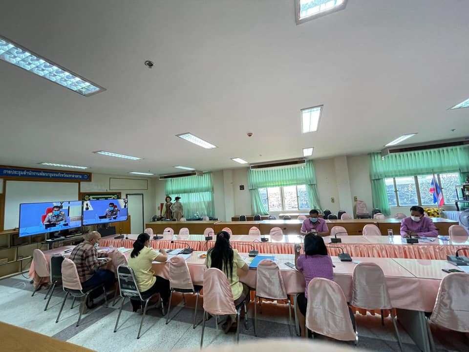 พช.มหาสารคาม เข้าร่วมประชุมกรมการพัฒนาชุมชน ผ่านระบบวีดิทัศน์ทางไกล (Video Conference)