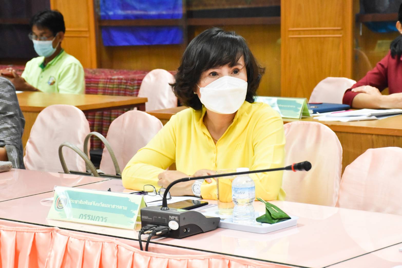 พช.มหาสารคาม ร่วมกับคณะกรรมการเครือข่ายองค์ความรู้ (Knowledge-Based OTOP : KBO) จังหวัดมหาสารคาม ประชุมพิจารณาการพัฒนาผลิตภัณฑ์ OTOP