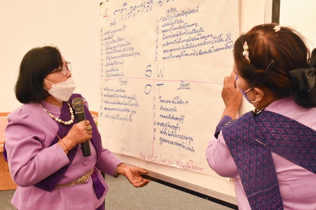 พช.มหาสารคาม จัดกิจกรรมประชุมเชิงปฏิบัติการประเมินผลทุนหมุนเวียนกองทุนพัฒนาบทบาทสตรี ประจำปี 2564 ภายใต้โครงการการพัฒนาระบบบริหารจัดการกองทุน และการประเมินผลทุนหมุนเวียน