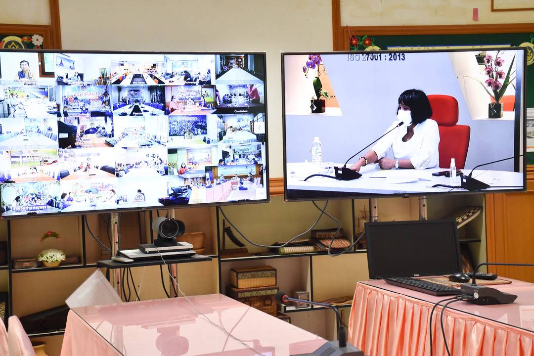 พจ.มหาสารคาม ร่วมประชุมชี้แจงแนวทางดำเนินการประเมินความรู้ความสามารถทางวิชาการ ตำแหน่ง ผอ.กลุ่มงานประสานฯ ผ่าน ระบบ Video Conference กรมการพัฒนาชุมชน