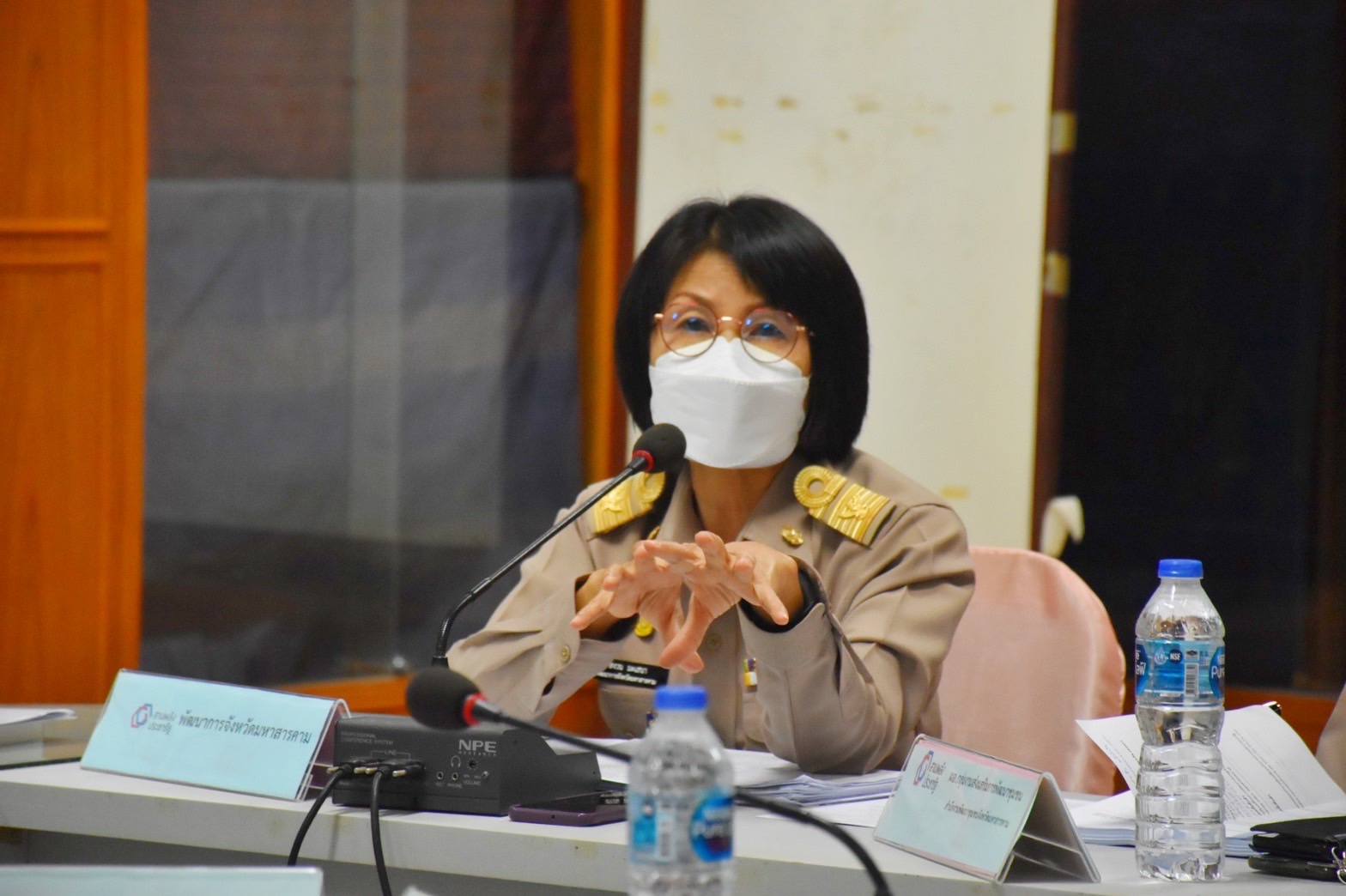 พช.มหาสารคาม ประชุมคณะกรรมการประสานและขับเคลื่อนนโยบายสานพลังประชารัฐประจำจังหวัดมหาสารคาม (คสป.) ครั้งที่ 1/2564