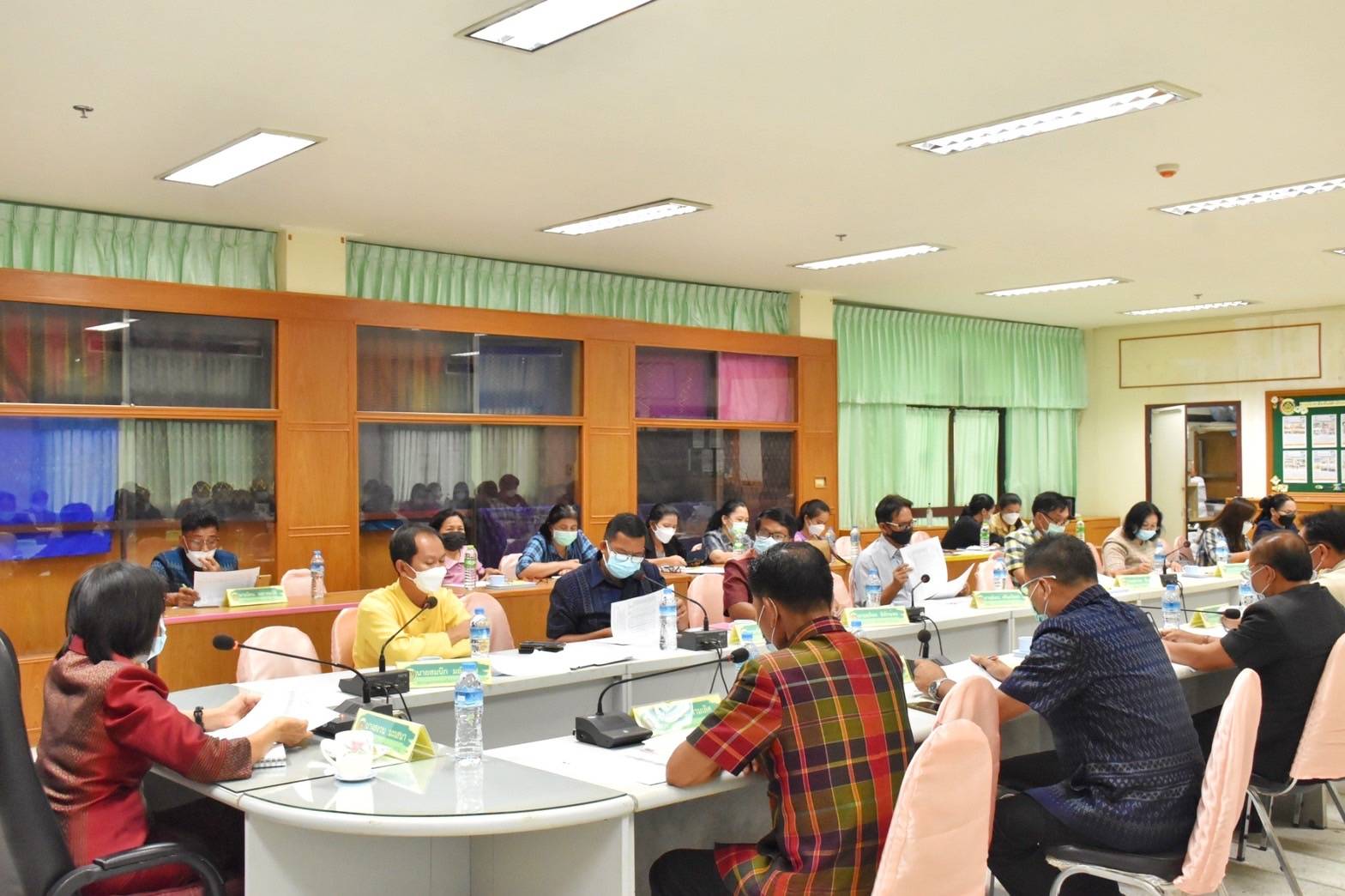 พช.มหาสารคาม จัดประชุมชี้แจงข้อราชการสำคัญเร่งด่วนตามนโยบายของกรมการพัฒนาชุมชนและจังหวัดมหาสารคาม