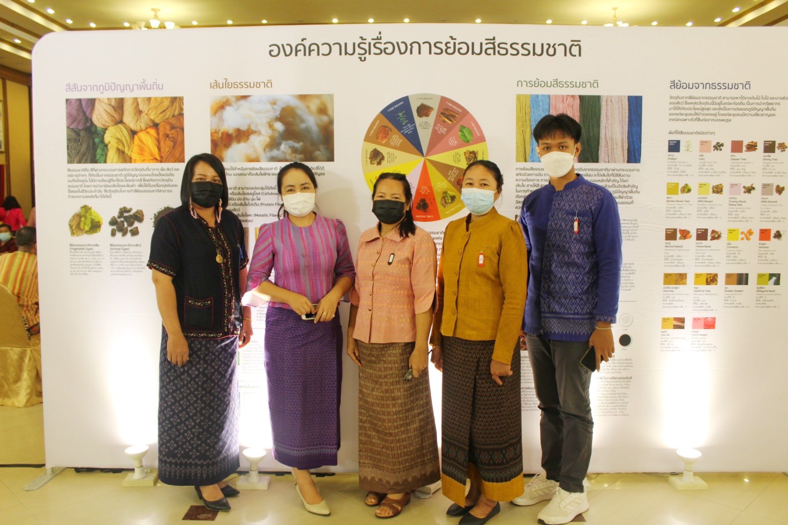 พช. มหาสารคามร่วมพิธีเปิดโครงการพัฒนาผลิตภัณฑ์ผ้าและเครื่องแต่งกายให้เป็น Premium OTOP กิจกรรมที่ ๓ สร้างการรับรู้ภูมิปัญญาผ้าและเครื่องแต่งกาย จังหวัดมหาสารคาม