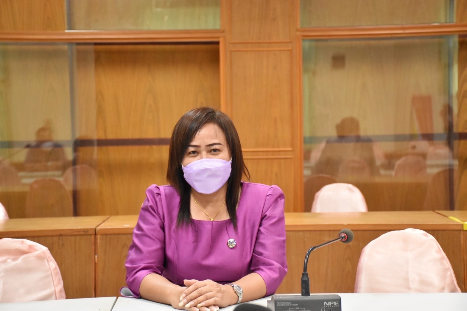 พช.มหาสารคาม ดำเนินการประเมินบุคคล ผลงาน และความเหมาะสมกับตำแหน่ง (สอบสัมภาษณ์) ในการคัดเลือกบุคคลเข้ารับการประเมินผลงานเพื่อเลื่อนขึ้นแต่งตั้งให้ดำรงตำแหน่ง ประเภทวิชาการ ระดับชำนาญการพิเศษ ตำแหน่งผู้อำนวยการกลุ่มงานประสานและสนับสนุนการบริหารงานพัฒนาชุมชน กรมการพัฒนาชุมชน ประจำปีงบประมาณ พ.ศ.๒๕๖๔