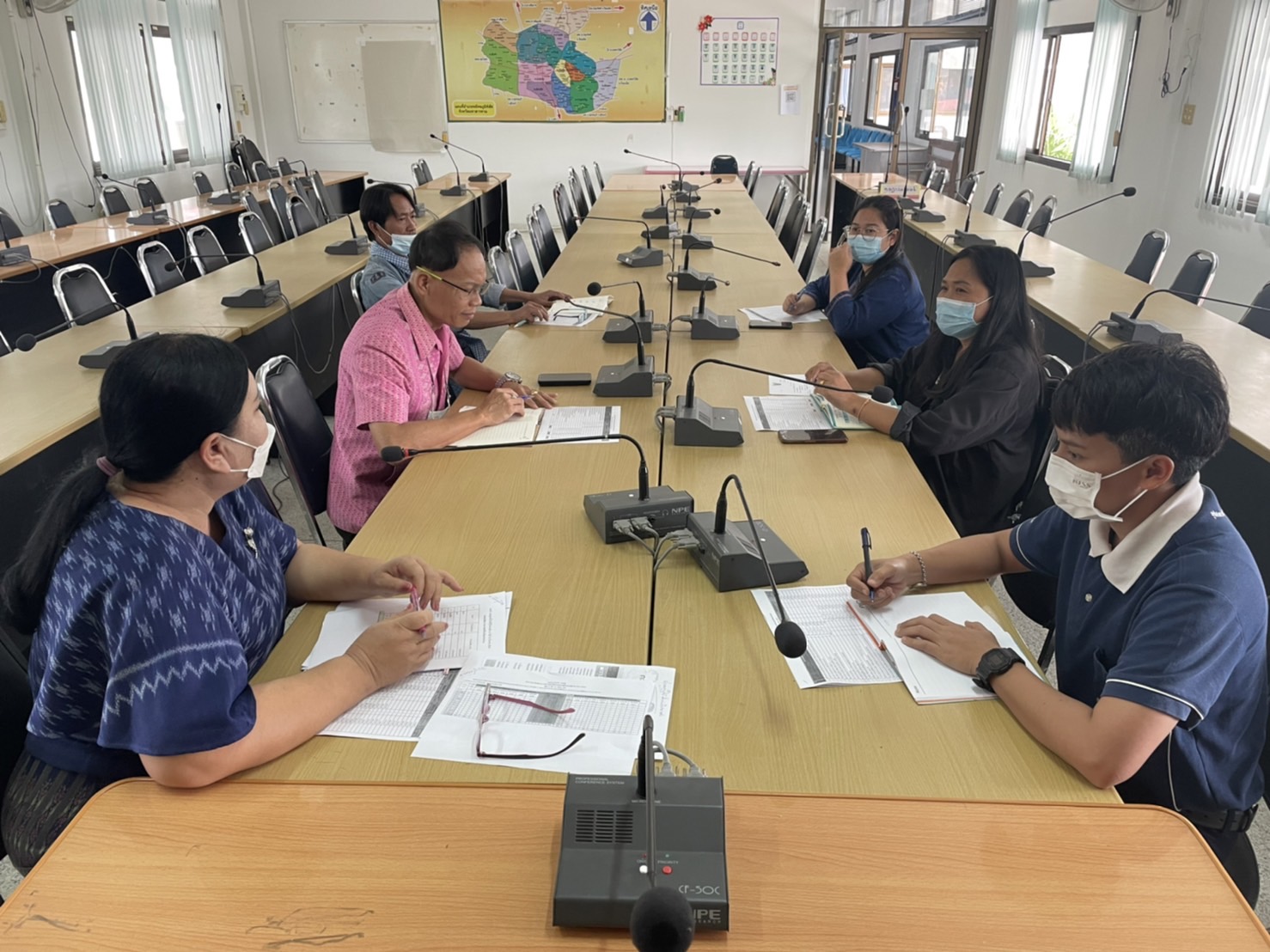 สพอ. พยัคฆภูมิพิสัย จ.มหาสารคาม “ประชุมเจ้าหน้าที่พัฒนาชุมชนเพื่อวางแผนและเตรียมความพร้อมขับเคลื่อนงานการพัฒนาชุมชน ประจำปีงบประมาณ 2565”