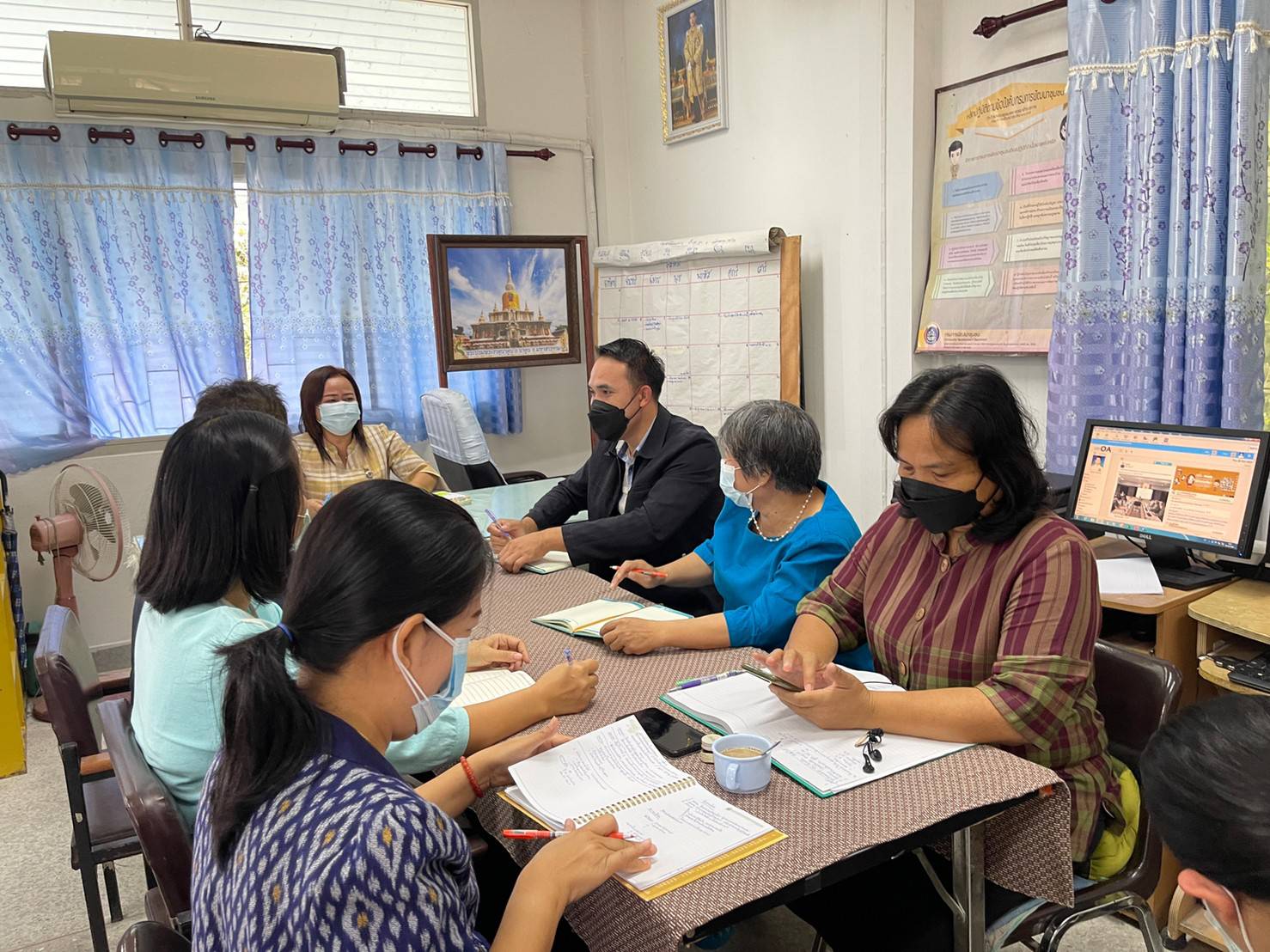 สพอ. เมืองมหาสารคาม จ. มหาสารคาม “จัดประชุมประจำเดือน”