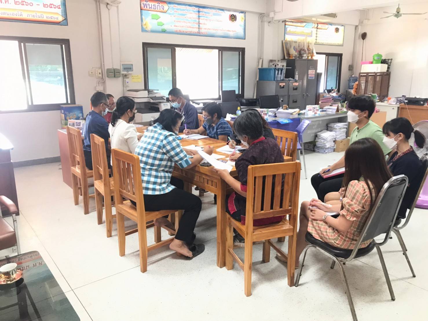 สพอ. บรบือ จ.มหาสารคาม “ประชุมเจ้าหน้าที่พัฒนาชุมชนเพื่อขับเคลื่อนงานการพัฒนาชุมชนตามแผนยุทธศาสตร์ฯ ประจำปีงบประมาณ 2565″