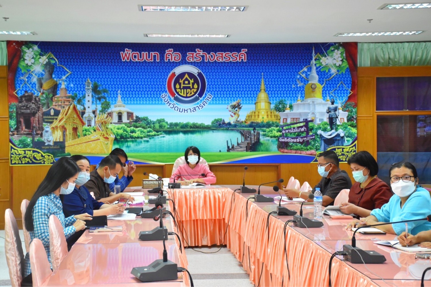 พช.มหาสารคาม ร่วมประชุมกรมการพัฒนาชุมชน ครั้งที่ 10/2564 ผ่านระบบวีดีทัศน์ทางไกล (Video Conference)