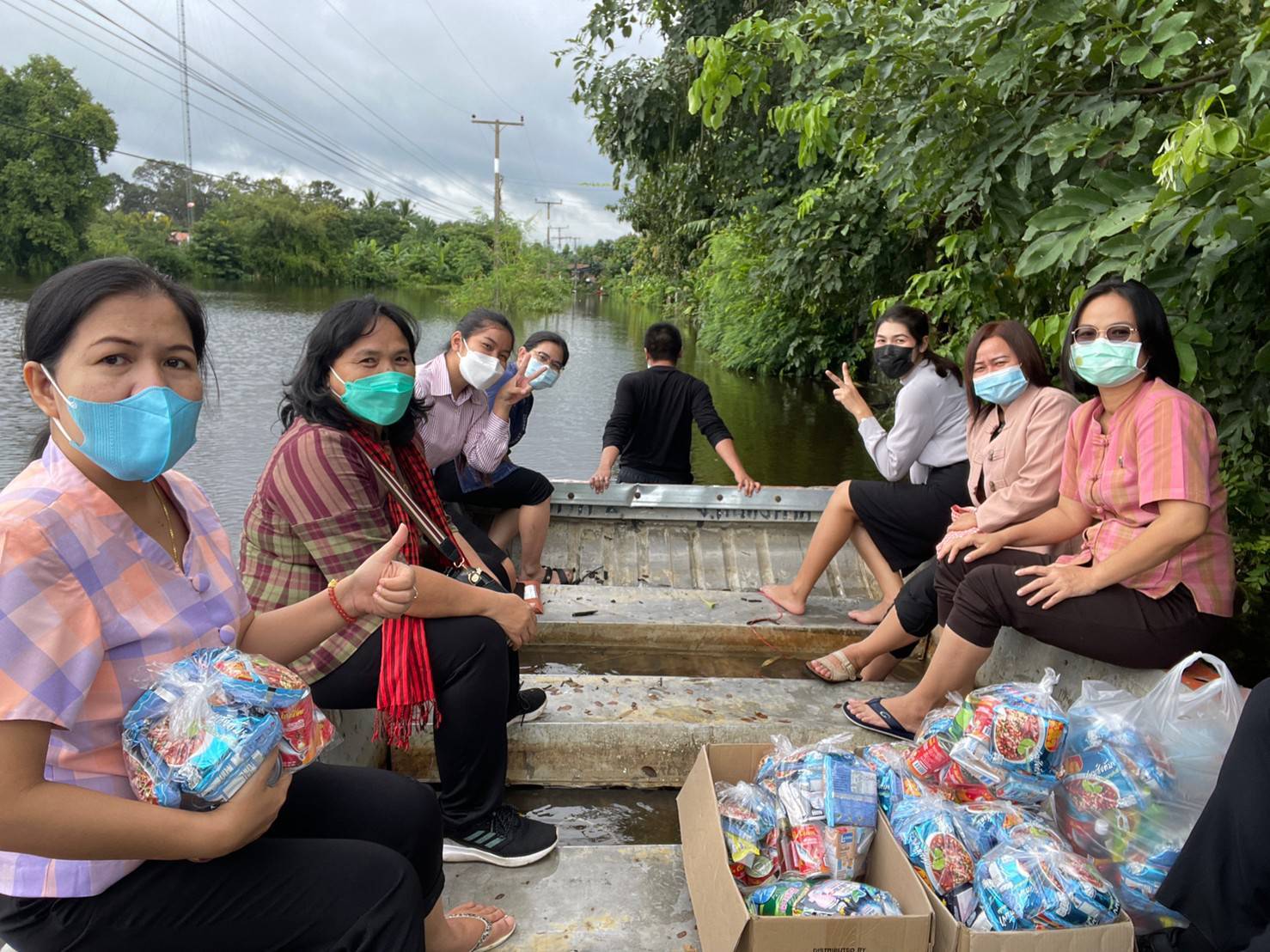 พช. มหาสารคาม “รวมน้ำใจช่วยเหลือผู้ประสบอุทกภัย จังหวัดมหาสารคาม”
