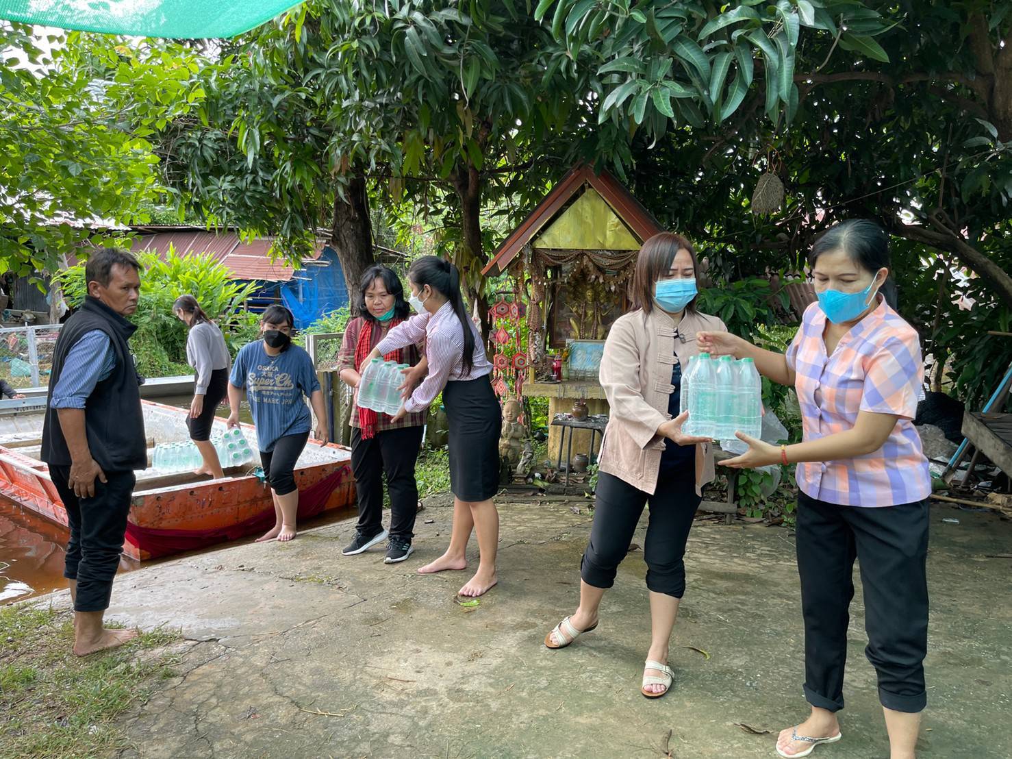 พช. มหาสารคาม “รวมน้ำใจช่วยเหลือผู้ประสบอุทกภัย จังหวัดมหาสารคาม”