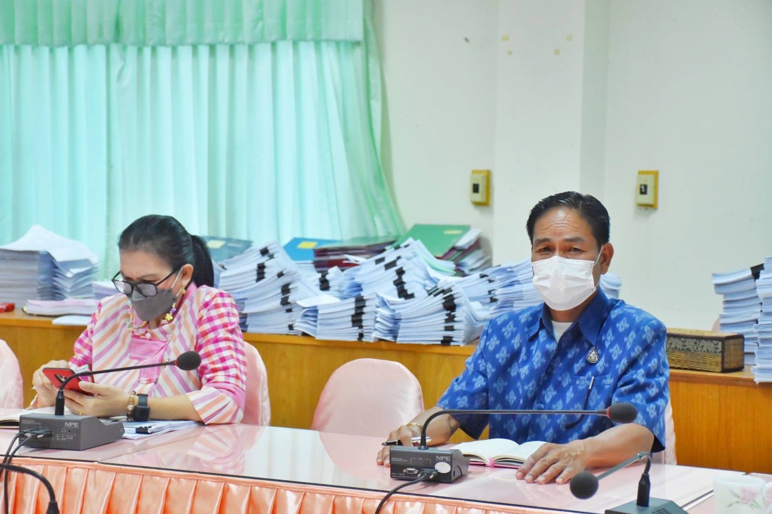 พช.มหาสารคาม ร่วมประชุมรับมอบนโยบาย และแนวทางการดำเนินงานพัฒนาชุมชน ประจำปีงบประมาณ พ.ศ. 2565