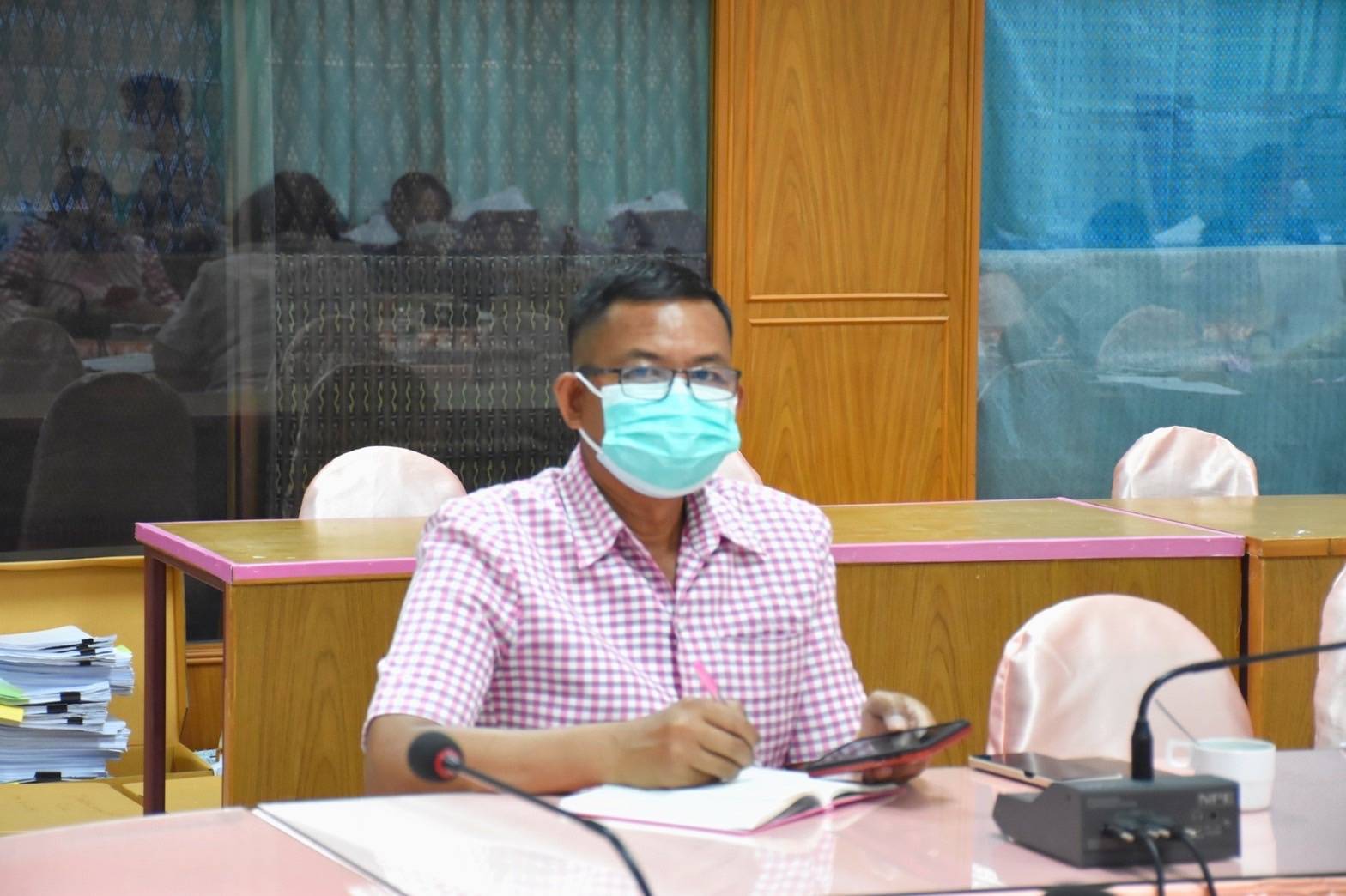 พช.มหาสารคาม ร่วมประชุมรับมอบนโยบาย และแนวทางการดำเนินงานพัฒนาชุมชน ประจำปีงบประมาณ พ.ศ. 2565
