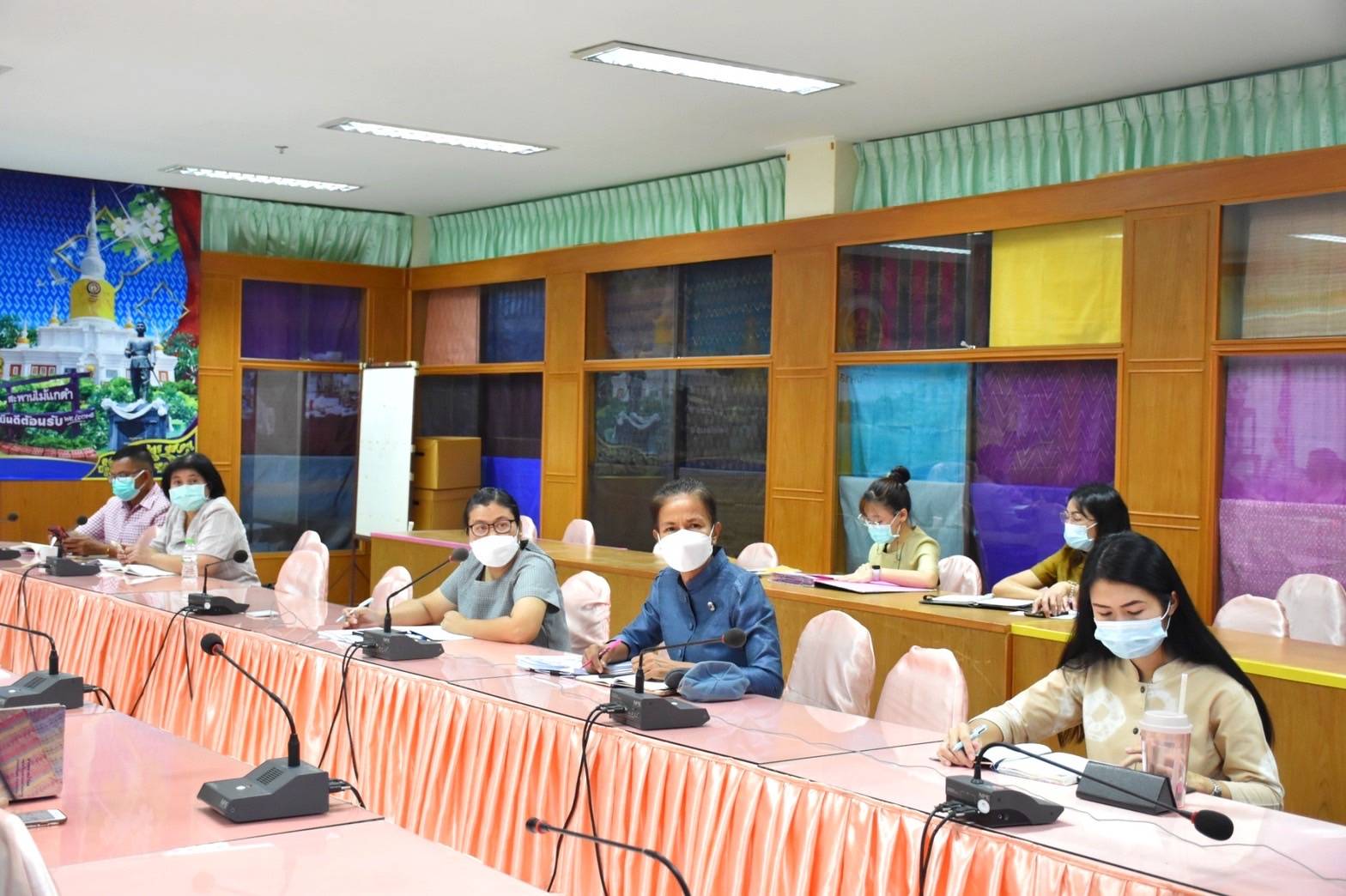 พช.มหาสารคาม ร่วมประชุมรับมอบนโยบาย และแนวทางการดำเนินงานพัฒนาชุมชน ประจำปีงบประมาณ พ.ศ. 2565