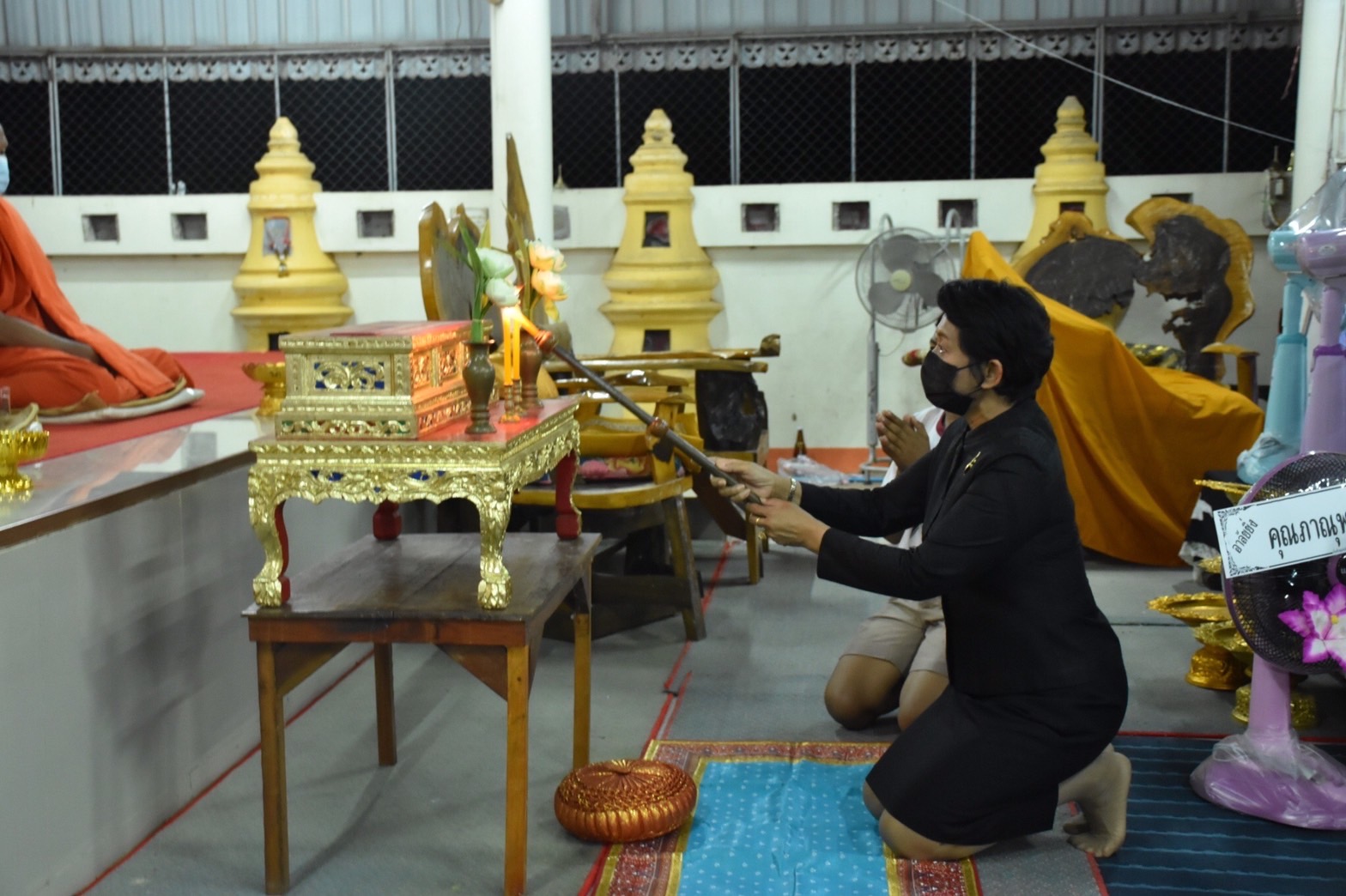 พช.มหาสารคามร่วมเป็นเจ้าภาพสวดพระอภิธรรม​ศพ​ นายเจษฎาพร​ เขิมขันธ์​ บุตรชายนายชัยพร​ เขิมขันธ์​ ผู้อำนวยการกลุ่มงานสารสนเทศการพัฒนาชุมชน​