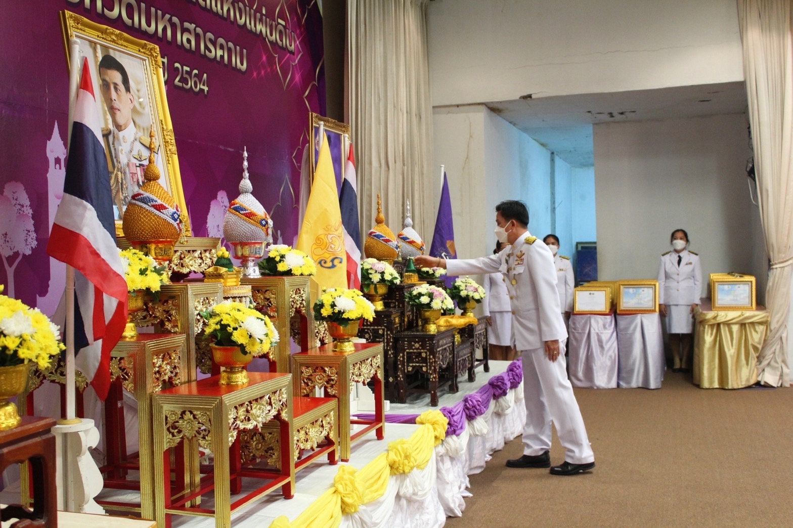 พช.มหาสารคามจัดกิจกรรม”มหกรรมรวมพลังคนดีแห่งแผ่นดิน ปี 2564 เหลียวหลังแลหน้า สานต่องานพัฒนาชุมชนจังหวัดมหาสารคาม”