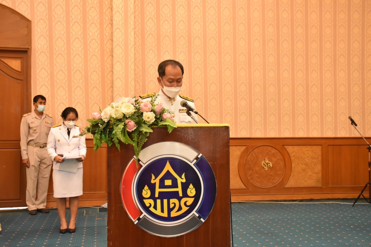 พช.มหาสารคามจัดกิจกรรม”มหกรรมรวมพลังคนดีแห่งแผ่นดิน ปี 2564 เหลียวหลังแลหน้า สานต่องานพัฒนาชุมชนจังหวัดมหาสารคาม”