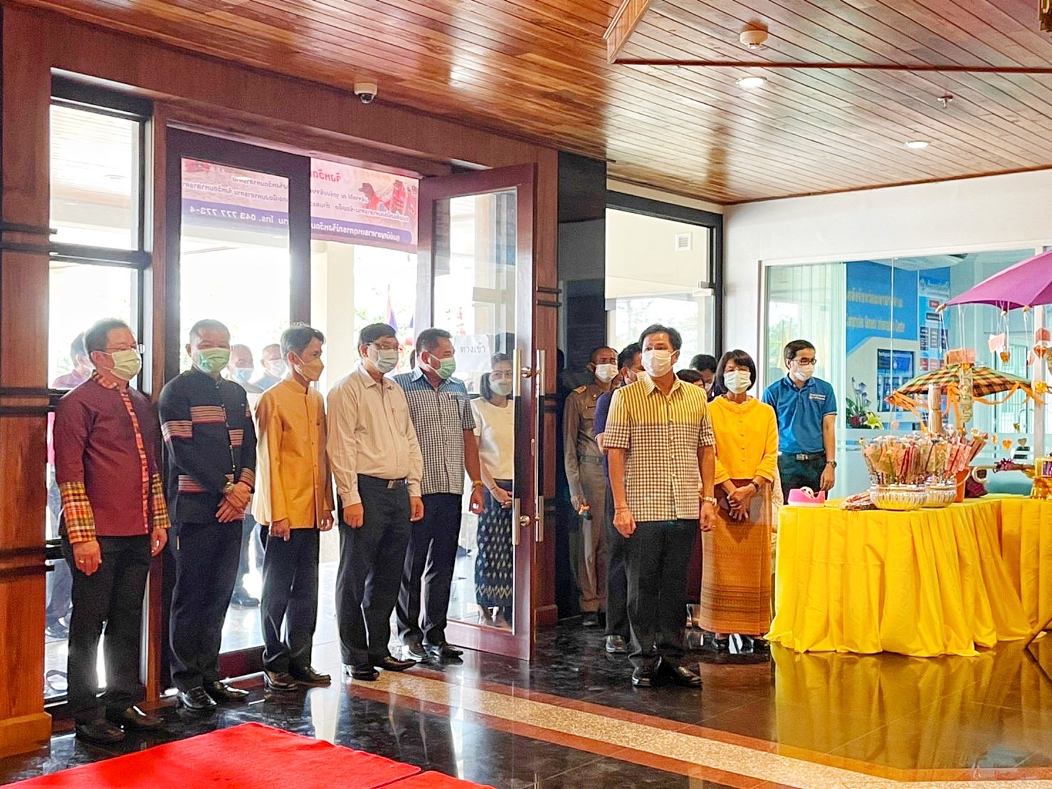 พช.มหาสารคาม ร่วมพิธีจัดตั้งกองผ้าป่าสนับสนุนโครงการทุนเล่าเรียนหลวงสำหรับพระสงฆ์ไทย ระดับจังหวัด