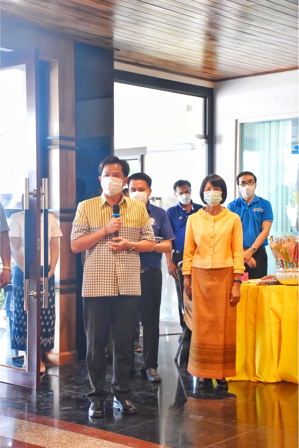พช.มหาสารคาม ร่วมพิธีจัดตั้งกองผ้าป่าสนับสนุนโครงการทุนเล่าเรียนหลวงสำหรับพระสงฆ์ไทย ระดับจังหวัด
