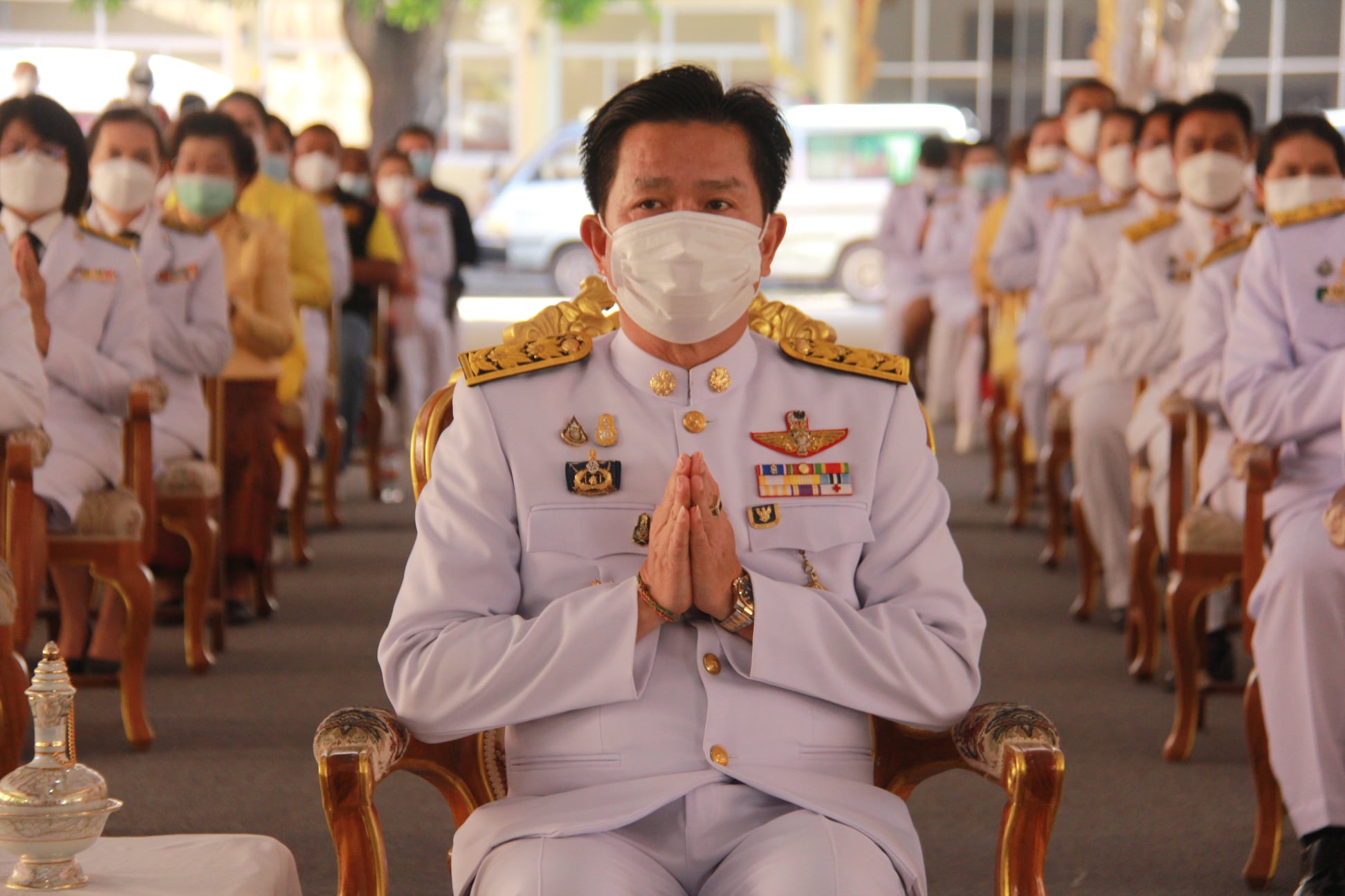 พช.มหาสารคาม ร่วมพิธีทอดผ้าป่า โครงการทุนเล่าเรียนหลวงสำหรับพระสงฆ์ไทย ถวายเป็นพระราชกุศลแด่ พระบาทสมเด็จพระบรมชนกาธิเบศร มหาภูมิพลอดุยเดชมหาราช บรมนาถบพิตร